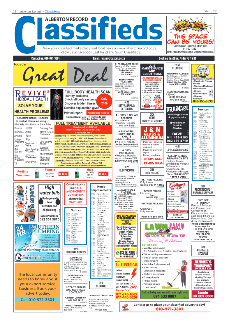 Alberton Record 1 March 2023 page 18