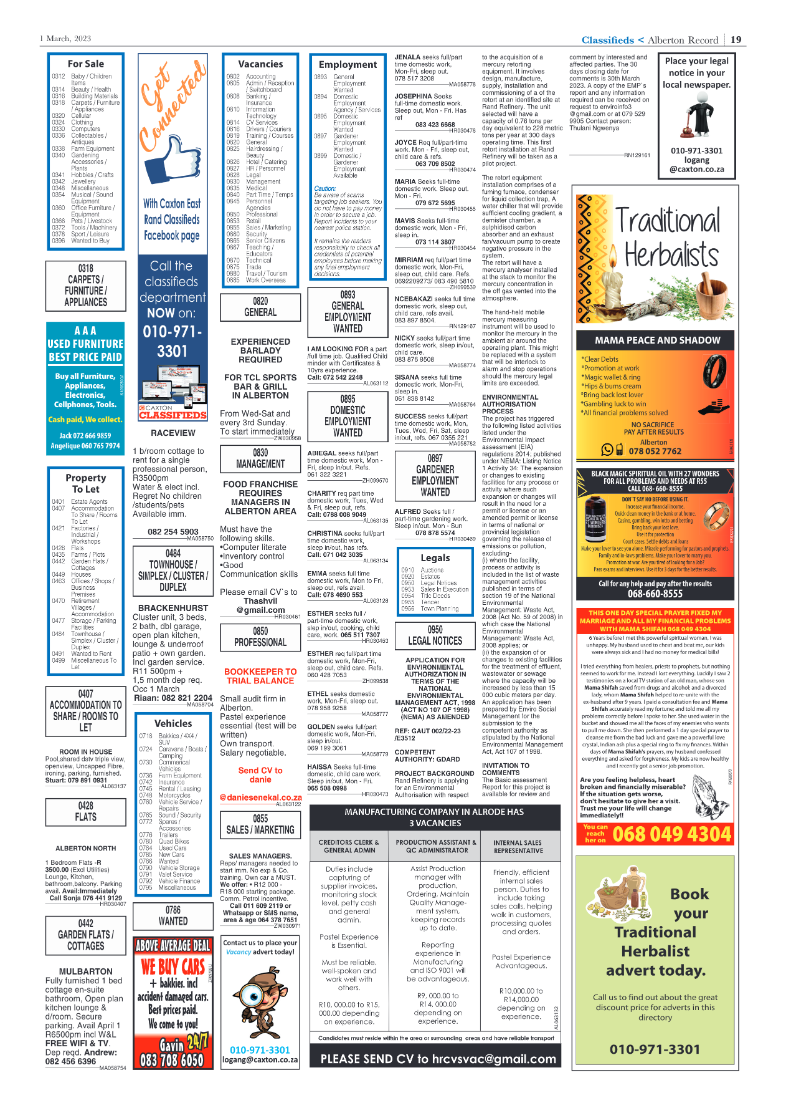 Alberton Record 1 March 2023 page 19