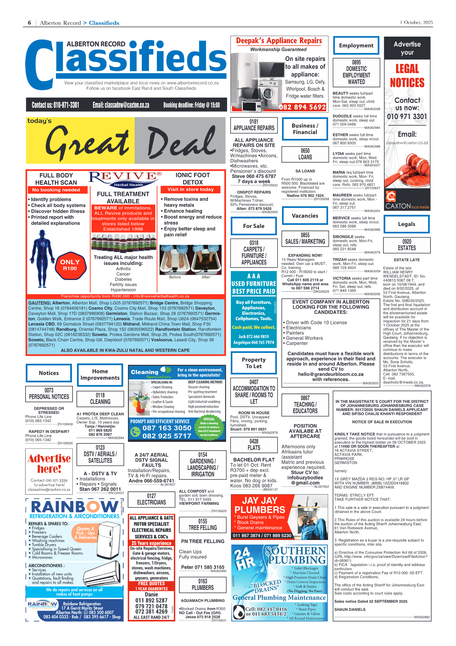 Alberton Record 1 October 2025 page 6