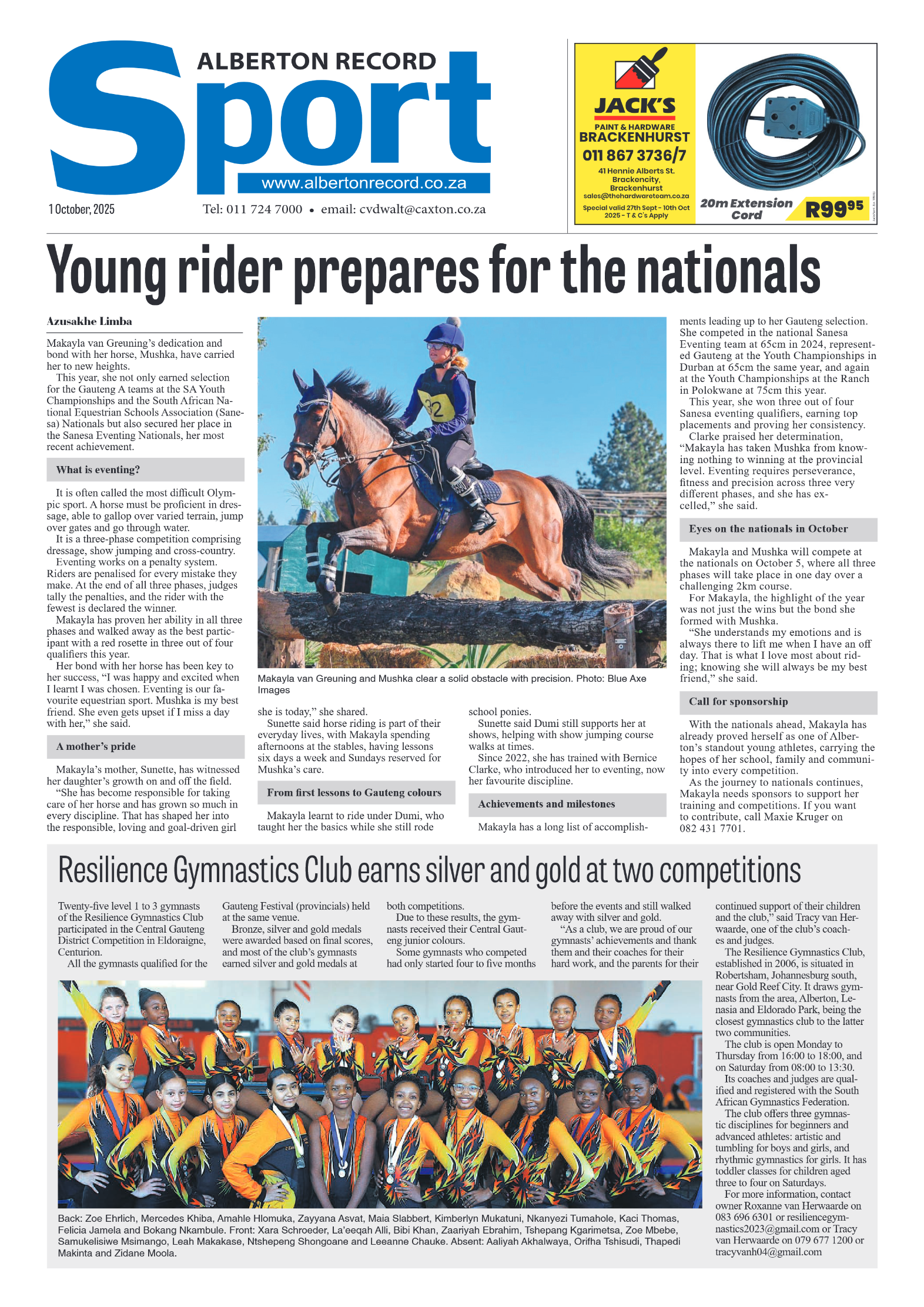 Alberton Record 1 October 2025 page 8