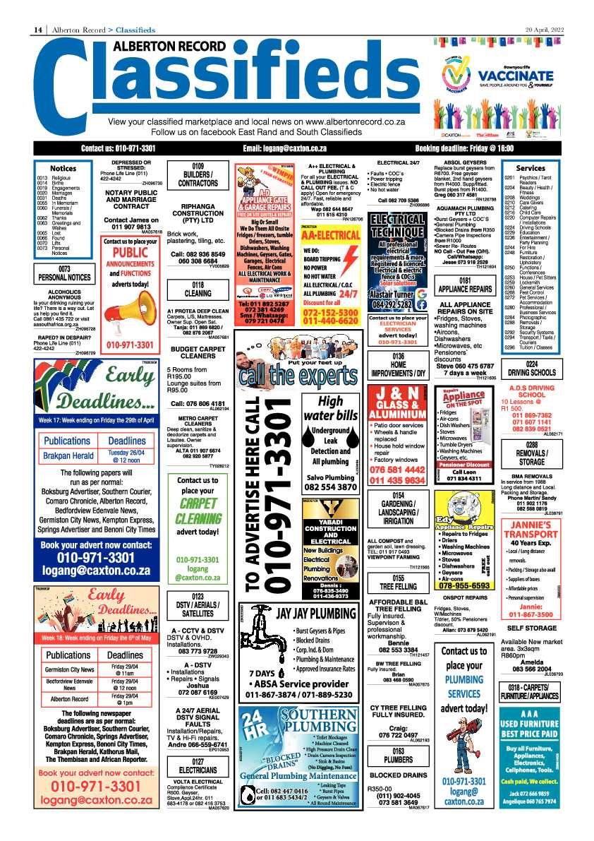 Alberton Record 20 April 2022 page 16