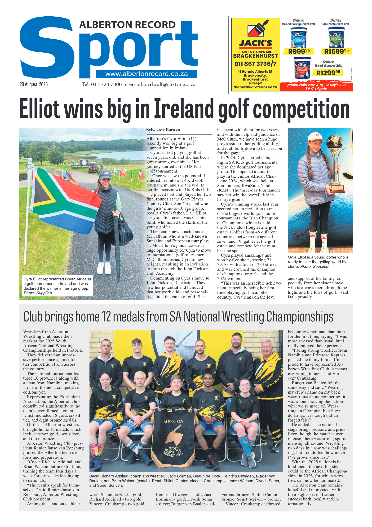 Alberton Record 20 August 2025 page 8