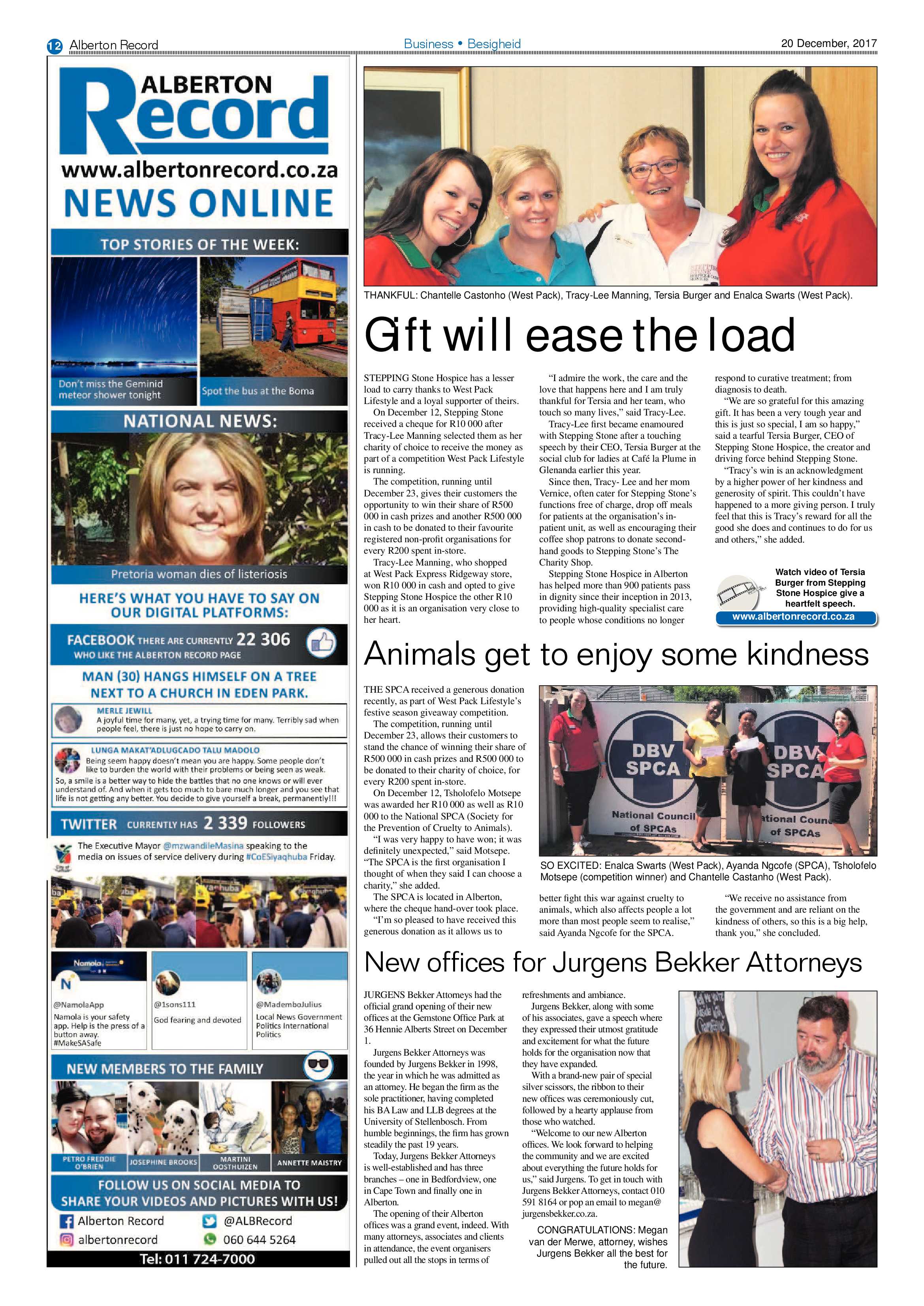 Alberton Record 20 December 2017 page 12