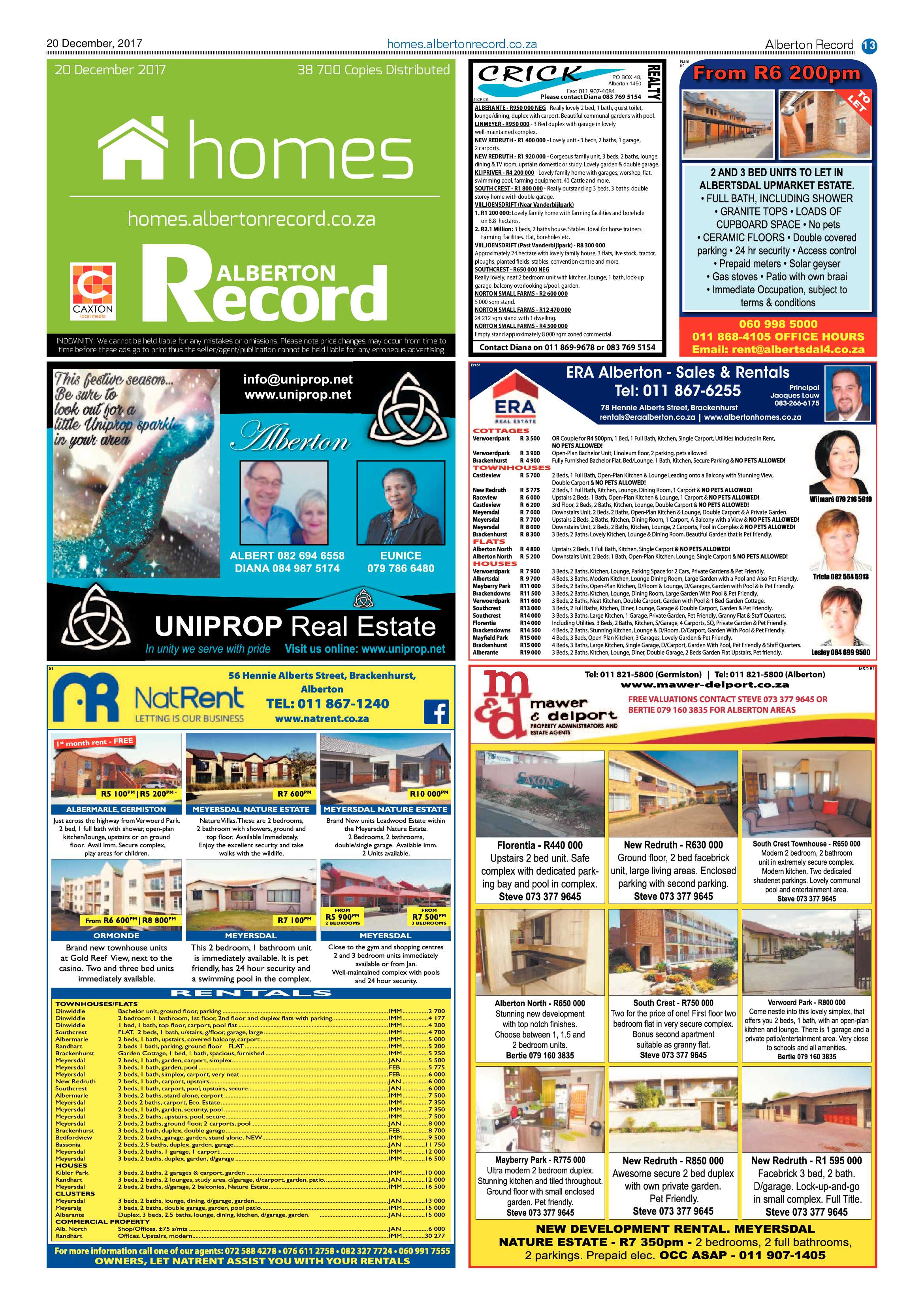 Alberton Record 20 December 2017 page 13