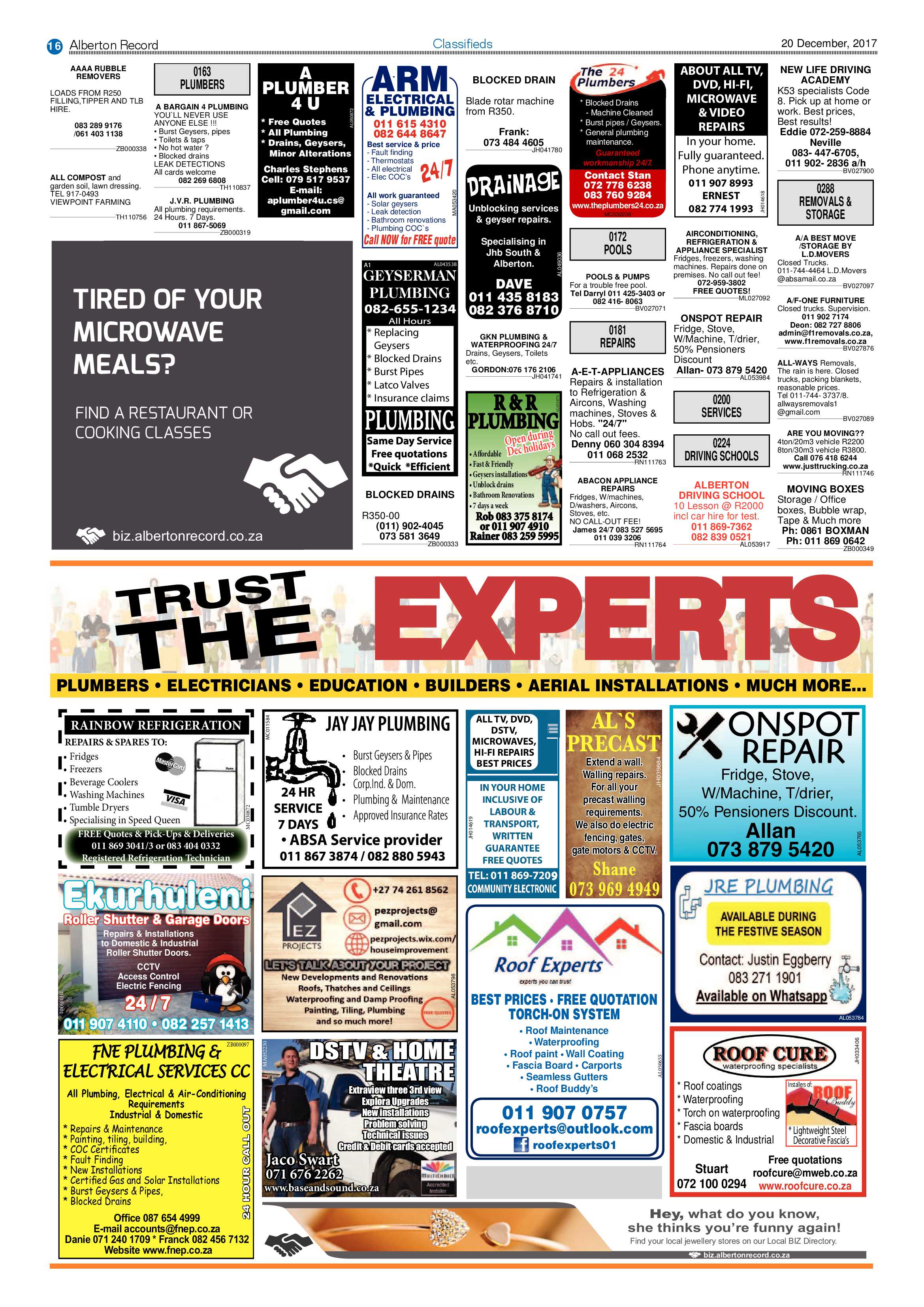 Alberton Record 20 December 2017 page 16