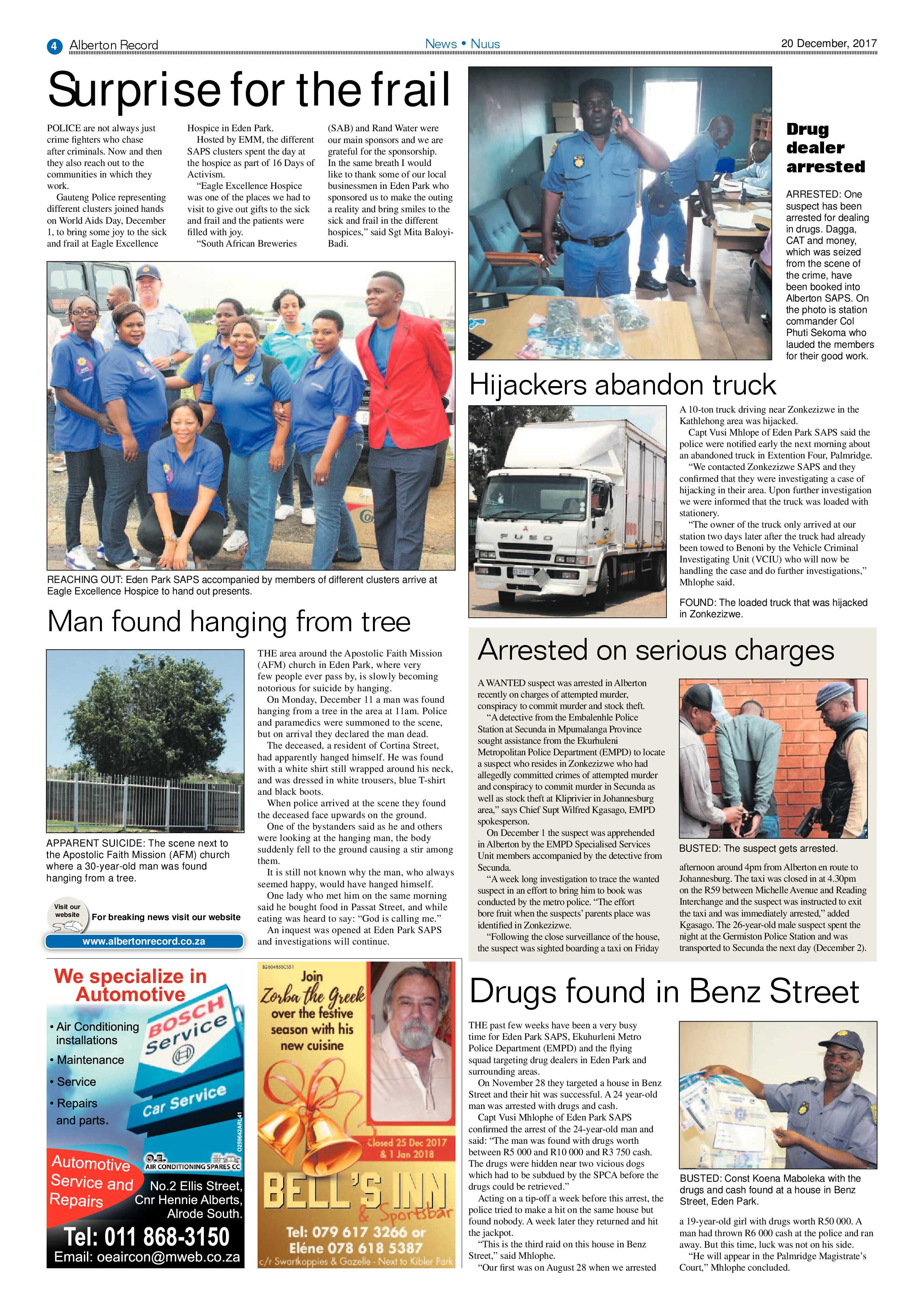 Alberton Record 20 December 2017 page 4