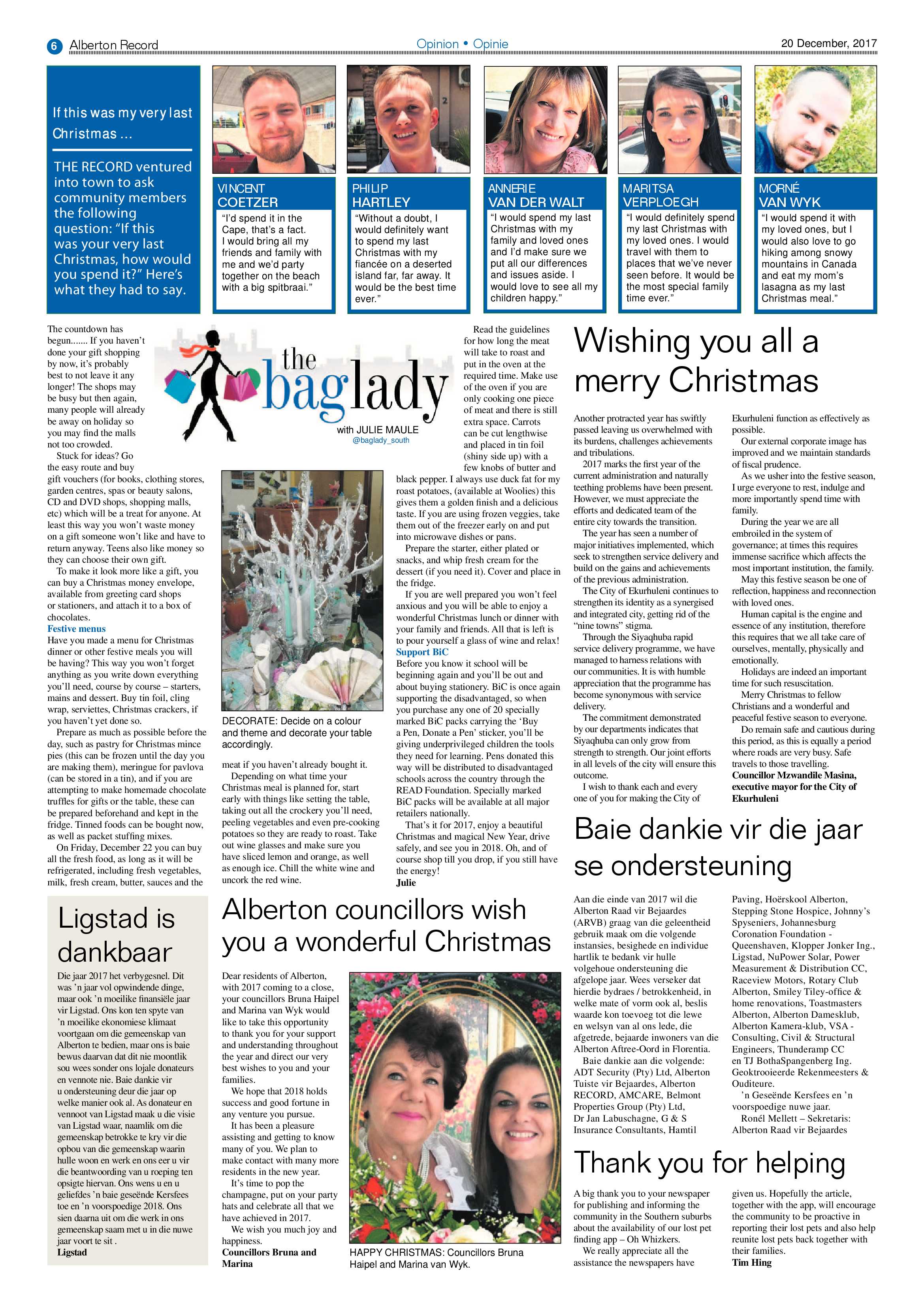 Alberton Record 20 December 2017 page 6
