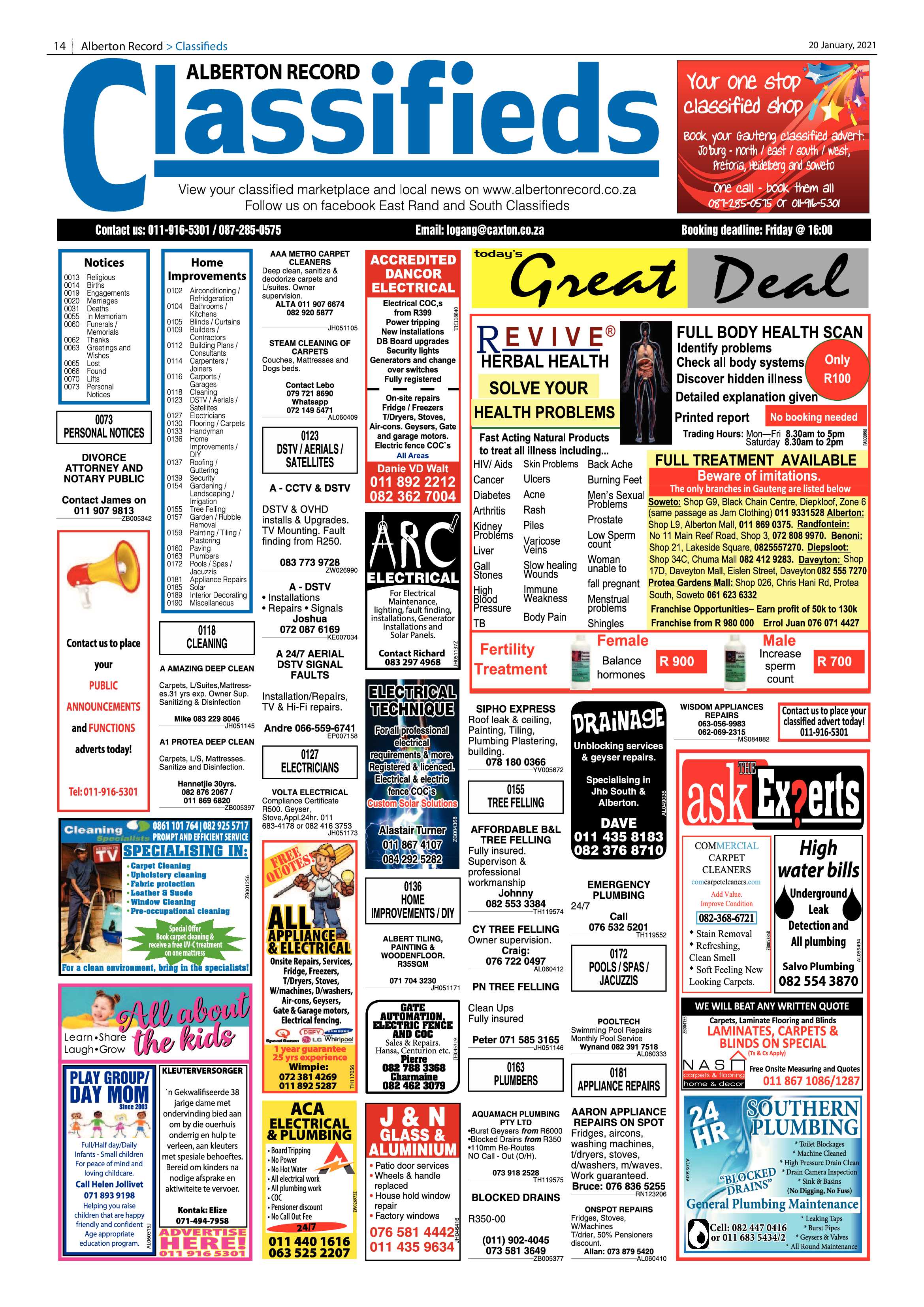 Alberton Record 20 January 2021 page 14