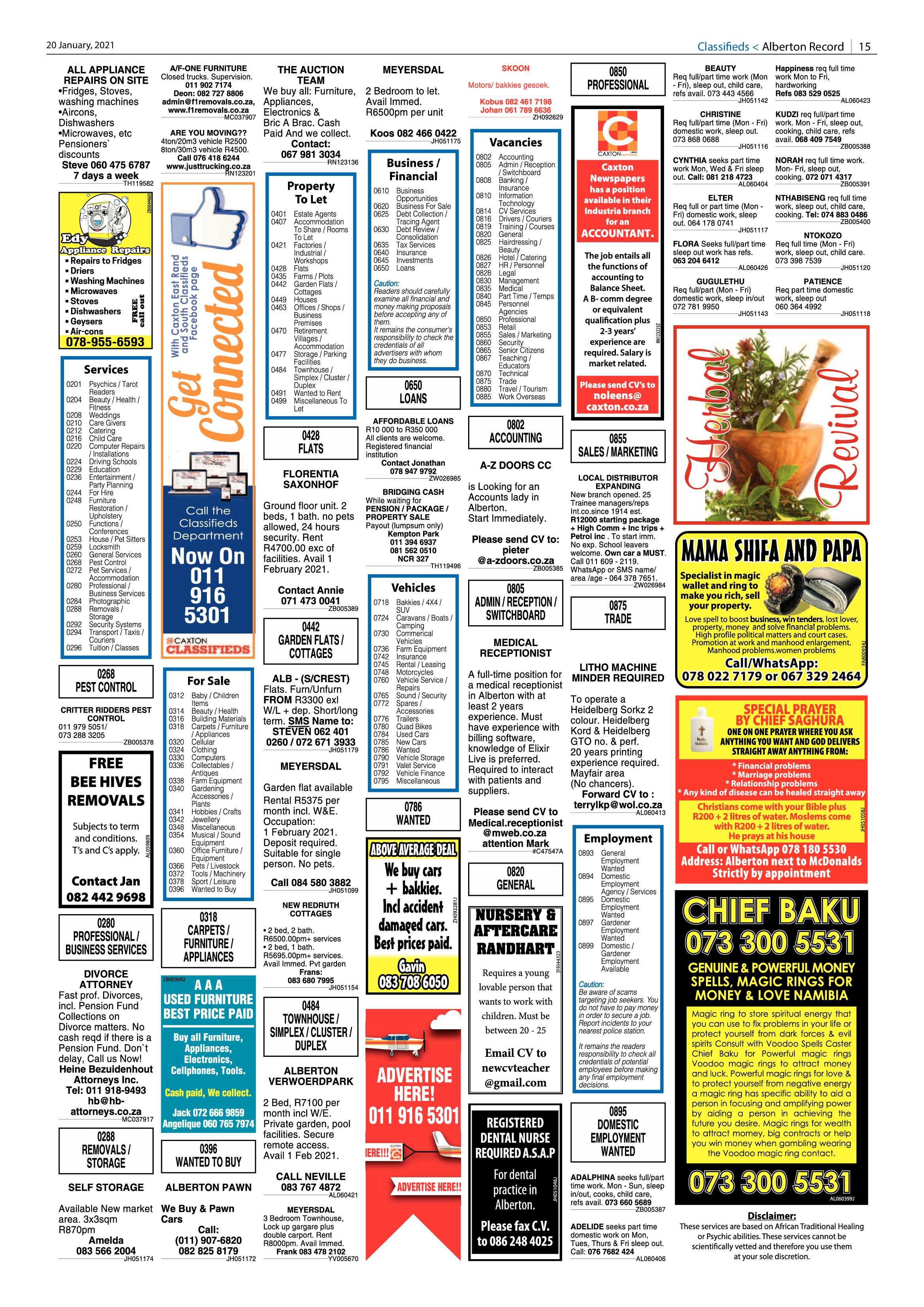 Alberton Record 20 January 2021 page 15