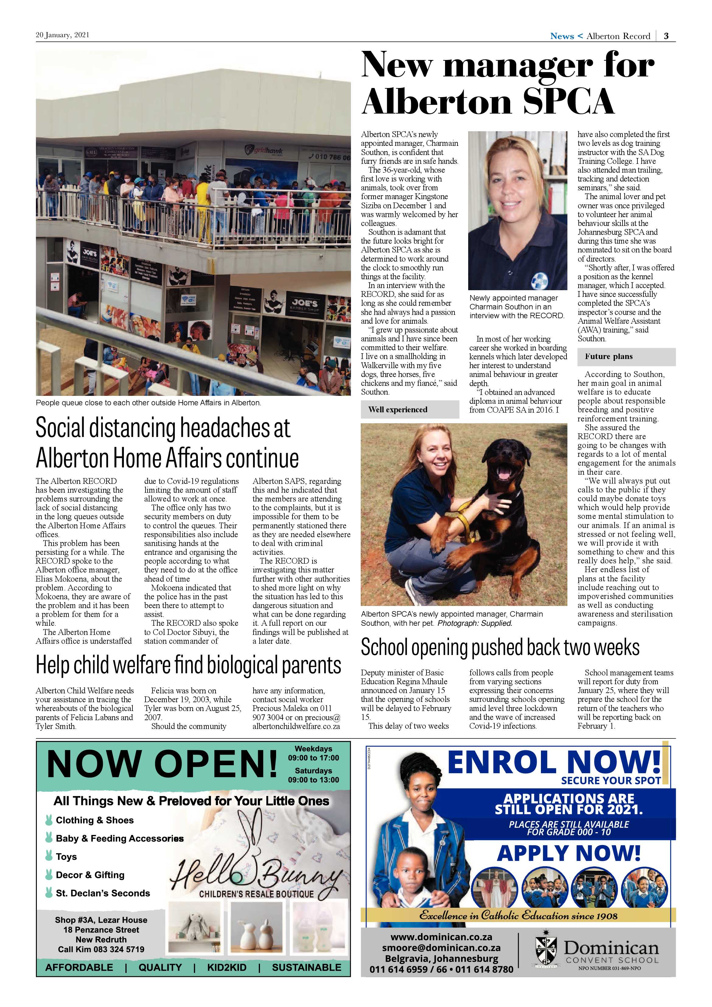 Alberton Record 20 January 2021 page 3
