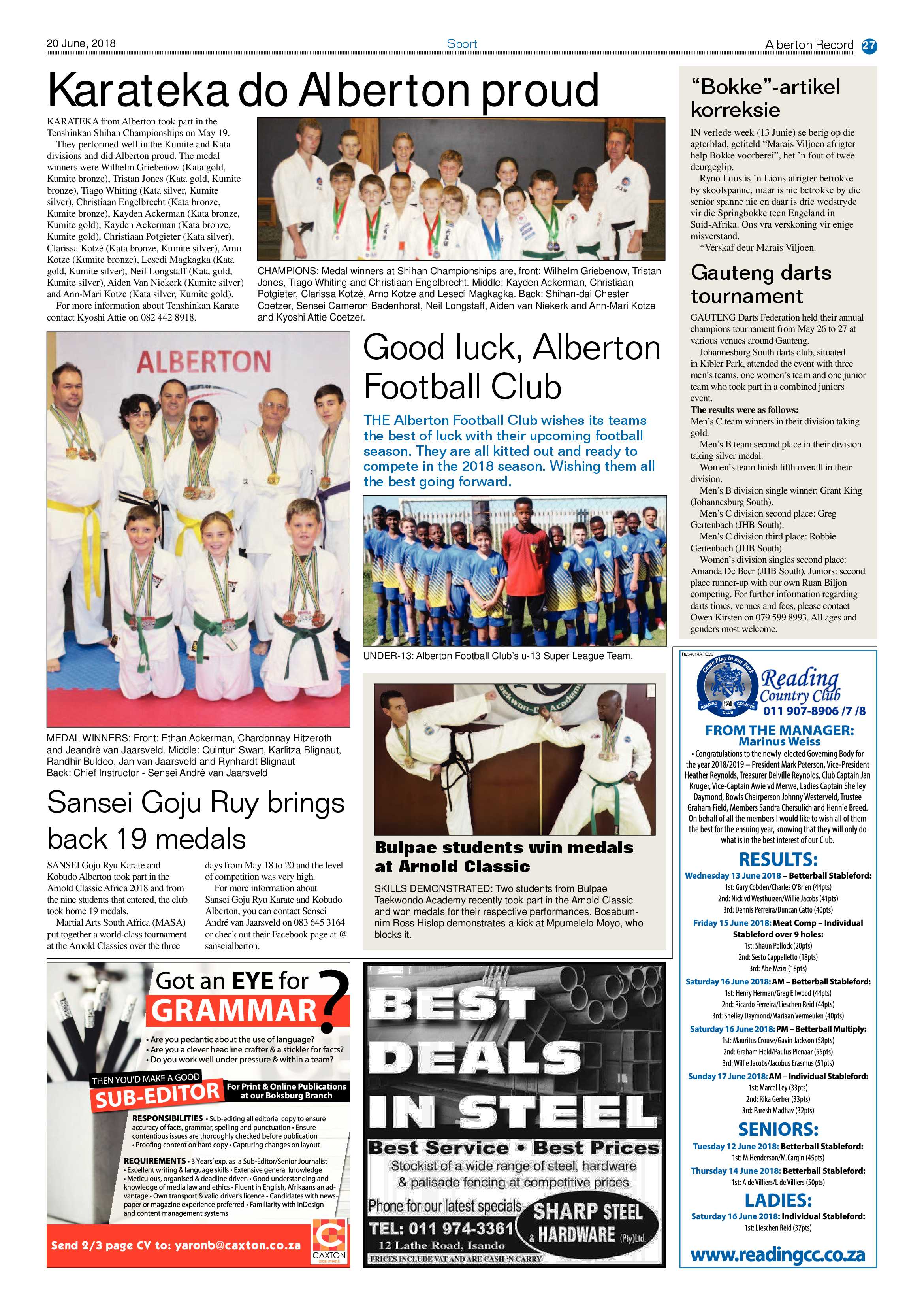 Alberton Record 20 June 2018 page 27