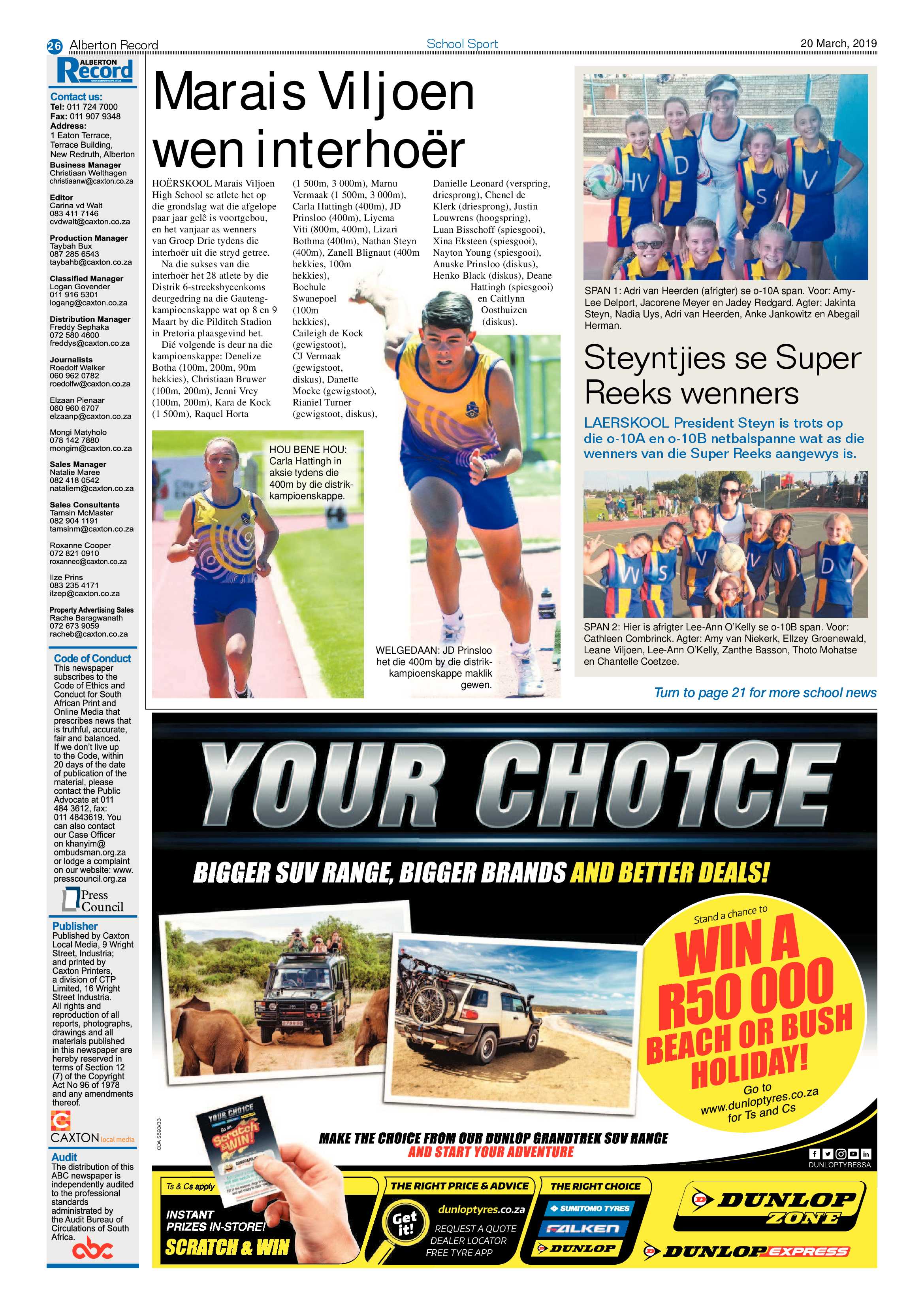 Alberton Record 20 March 2019 page 26