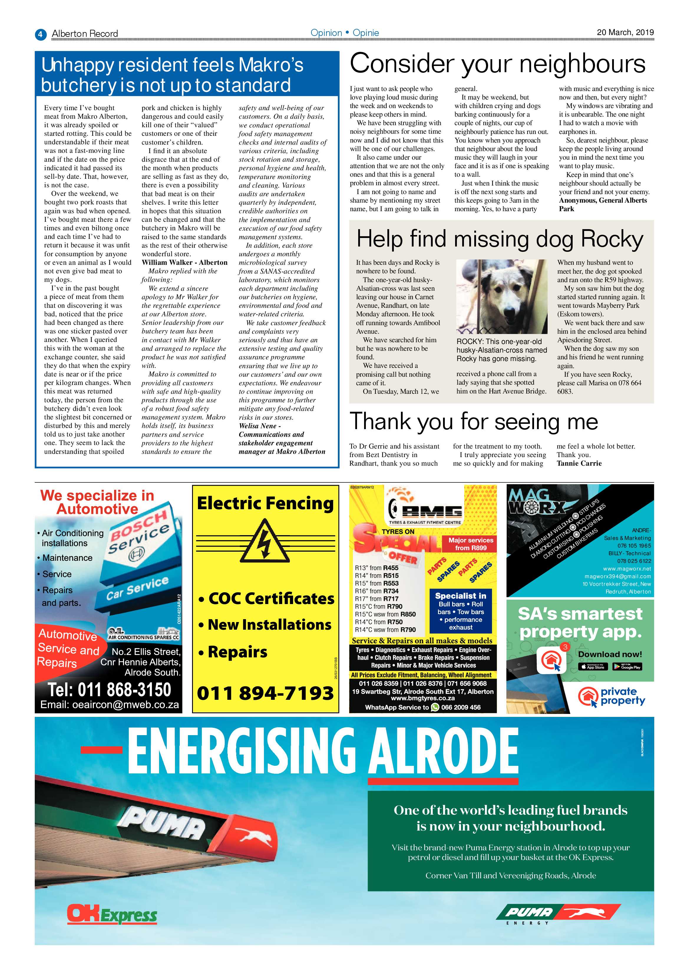 Alberton Record 20 March 2019 page 4