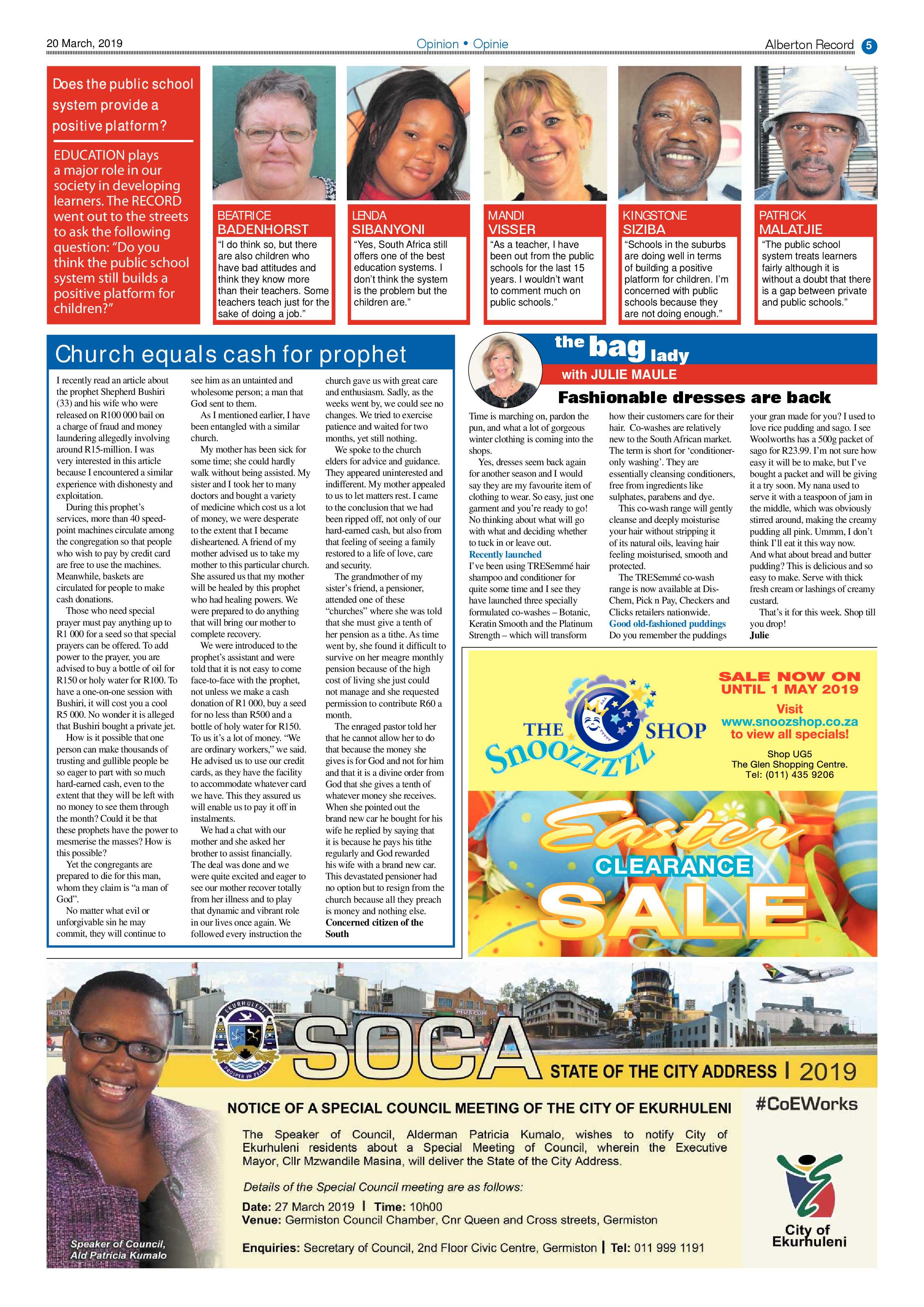 Alberton Record 20 March 2019 page 5