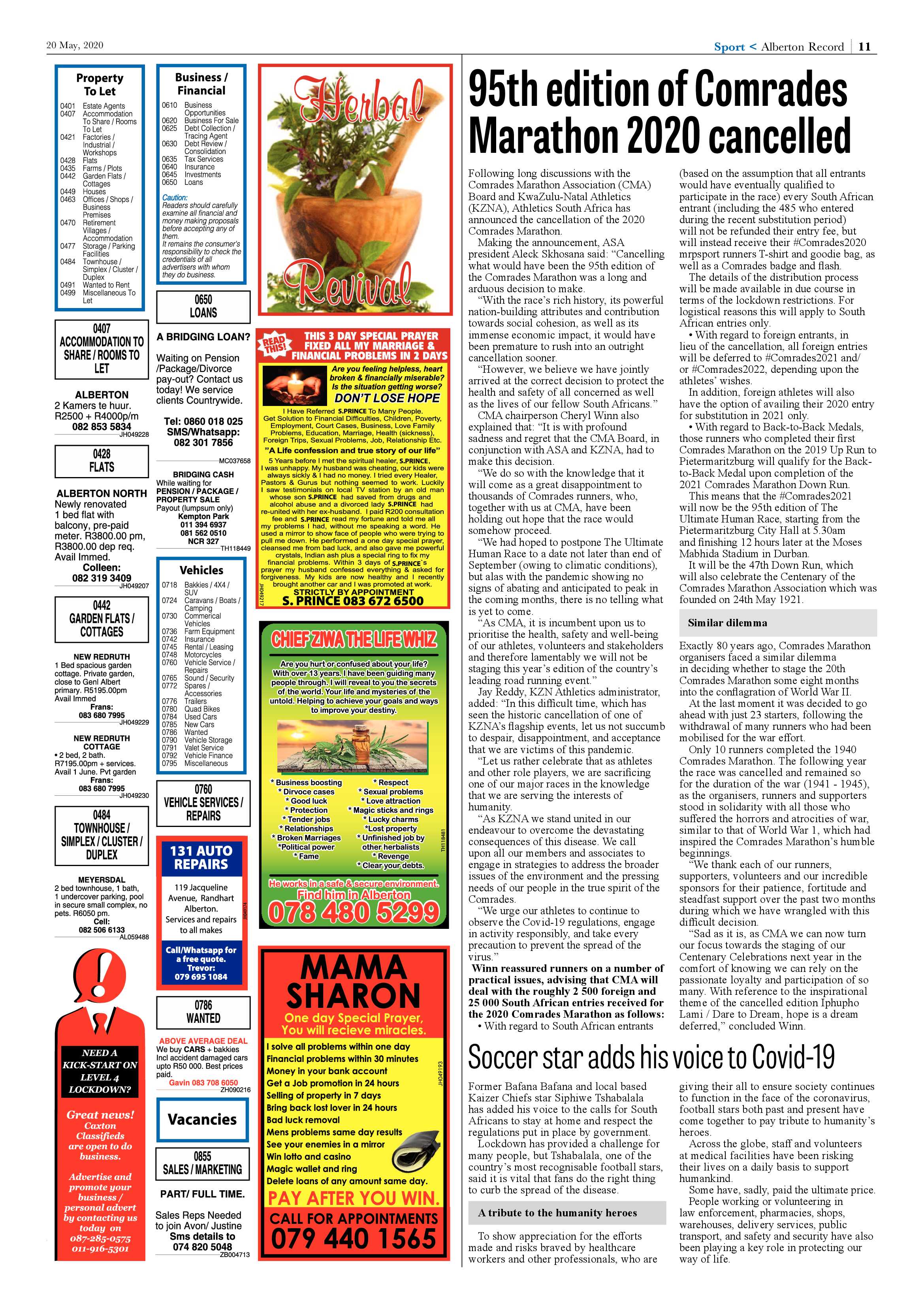 Alberton Record 20 May 2020 page 11
