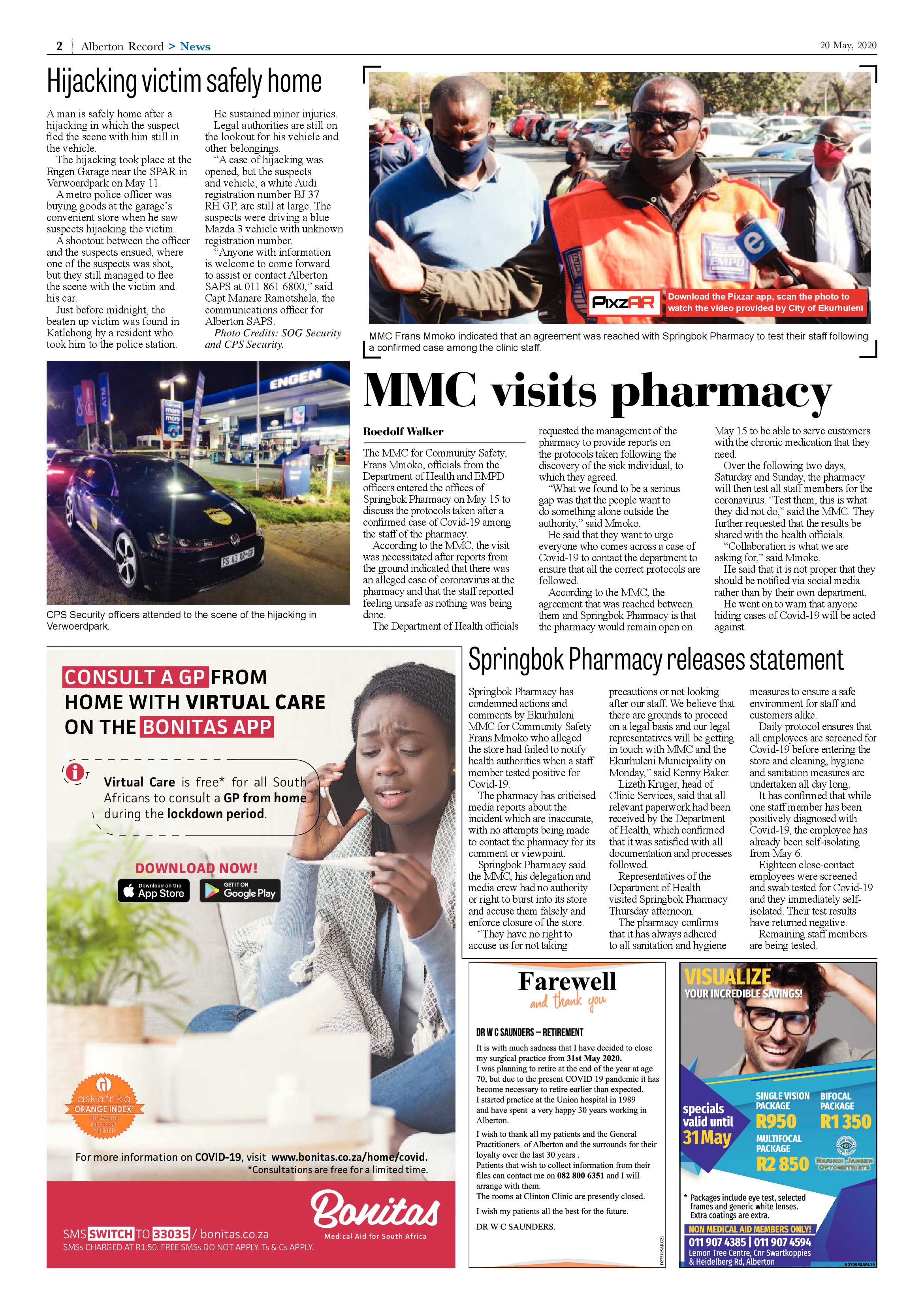 Alberton Record 20 May 2020 page 2