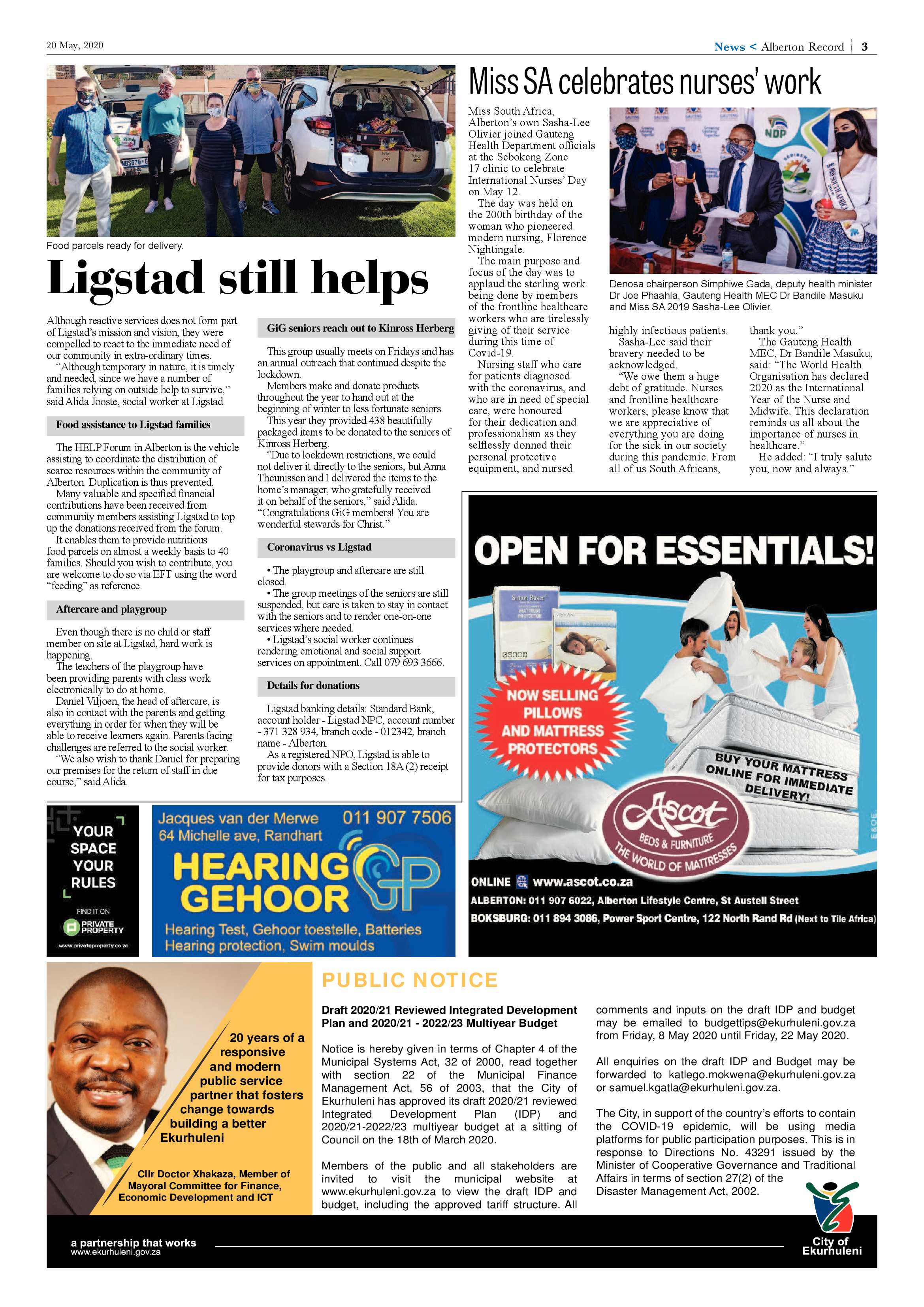 Alberton Record 20 May 2020 page 3