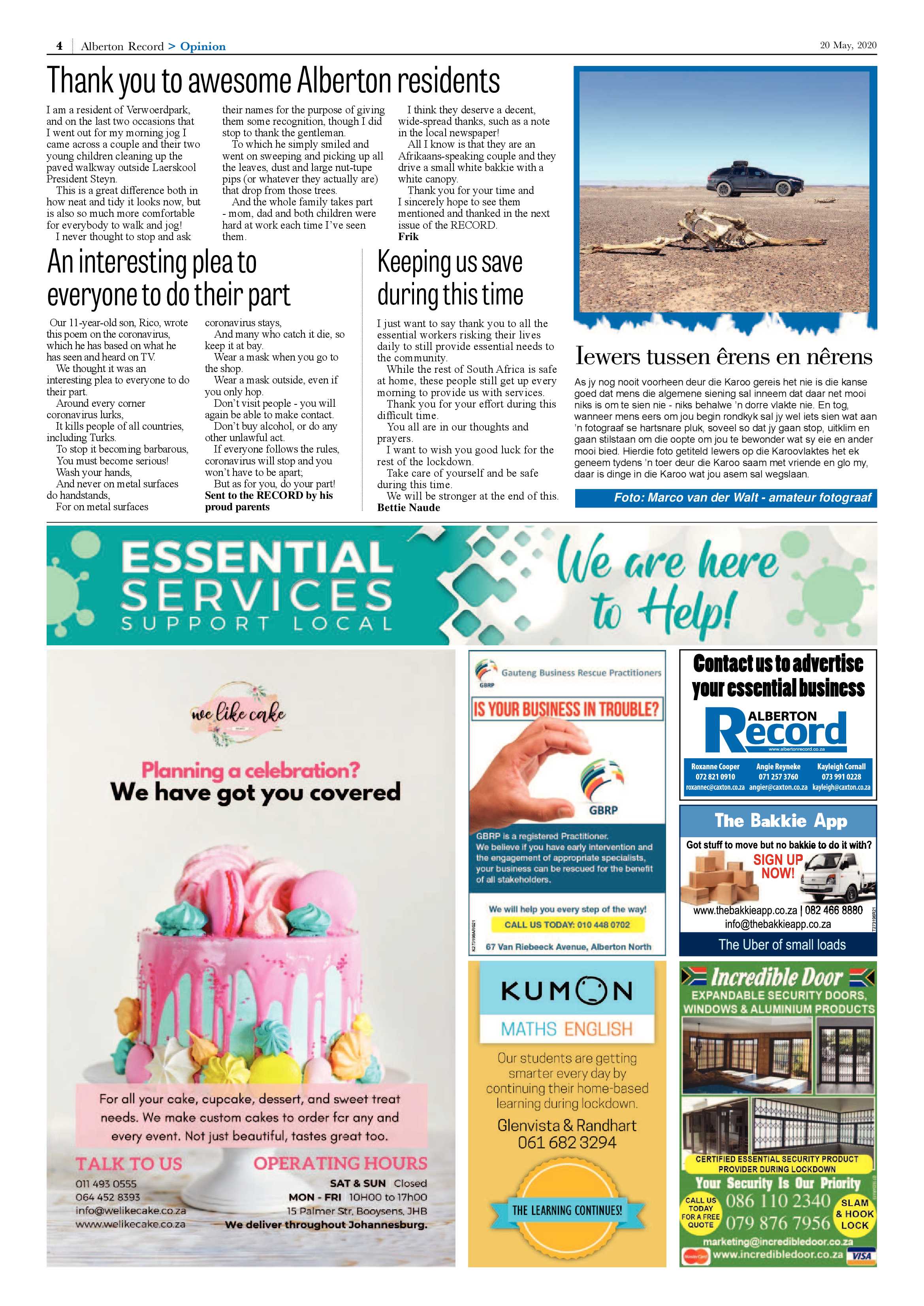 Alberton Record 20 May 2020 page 4