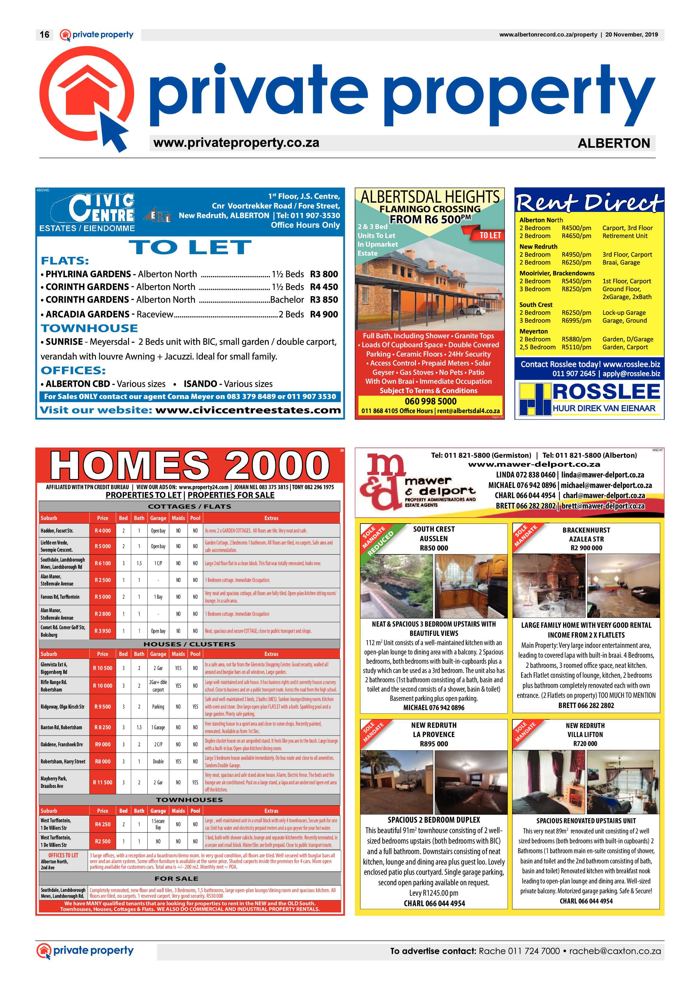 Alberton Record 20 November 2019 page 16