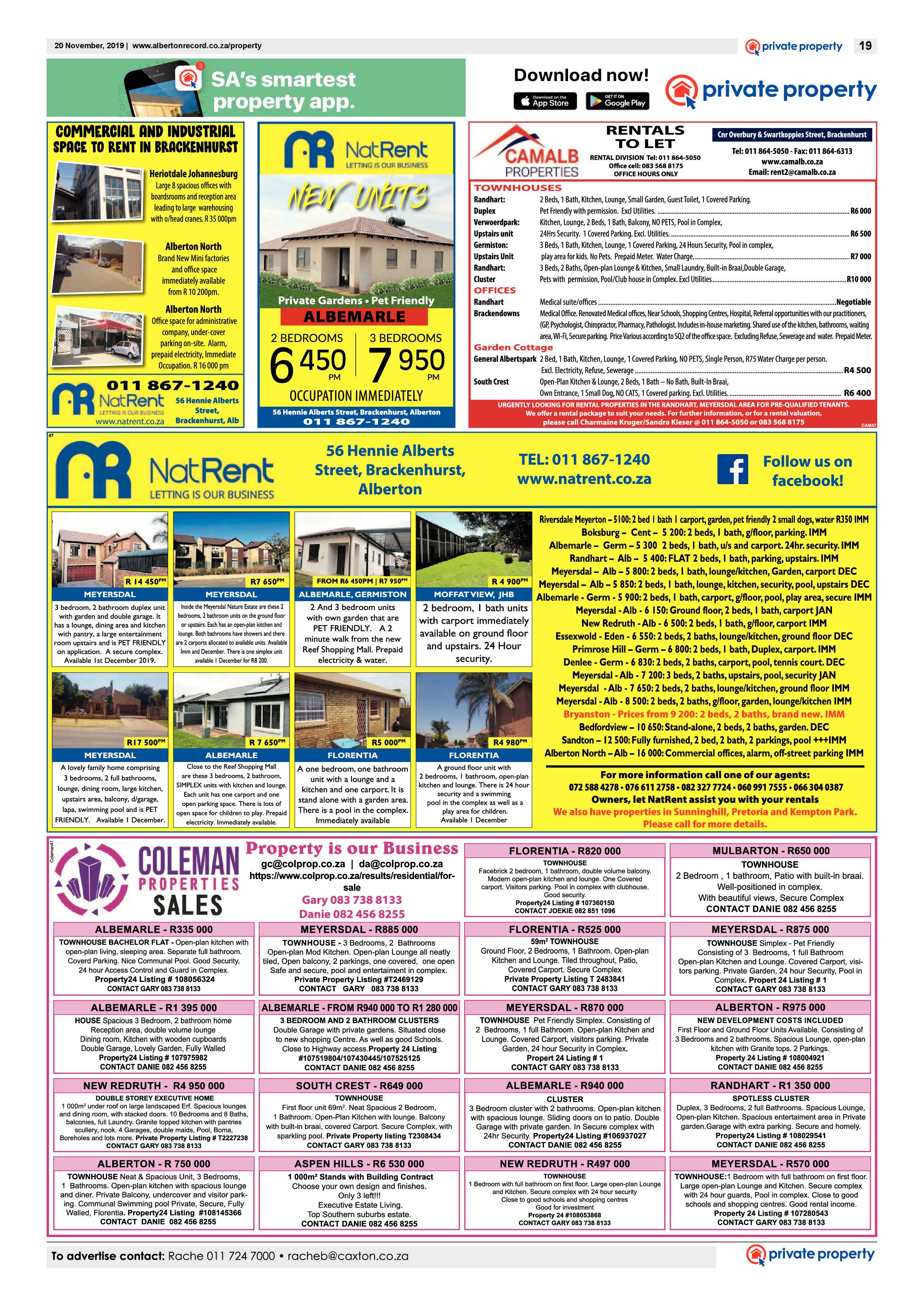 Alberton Record 20 November 2019 page 19