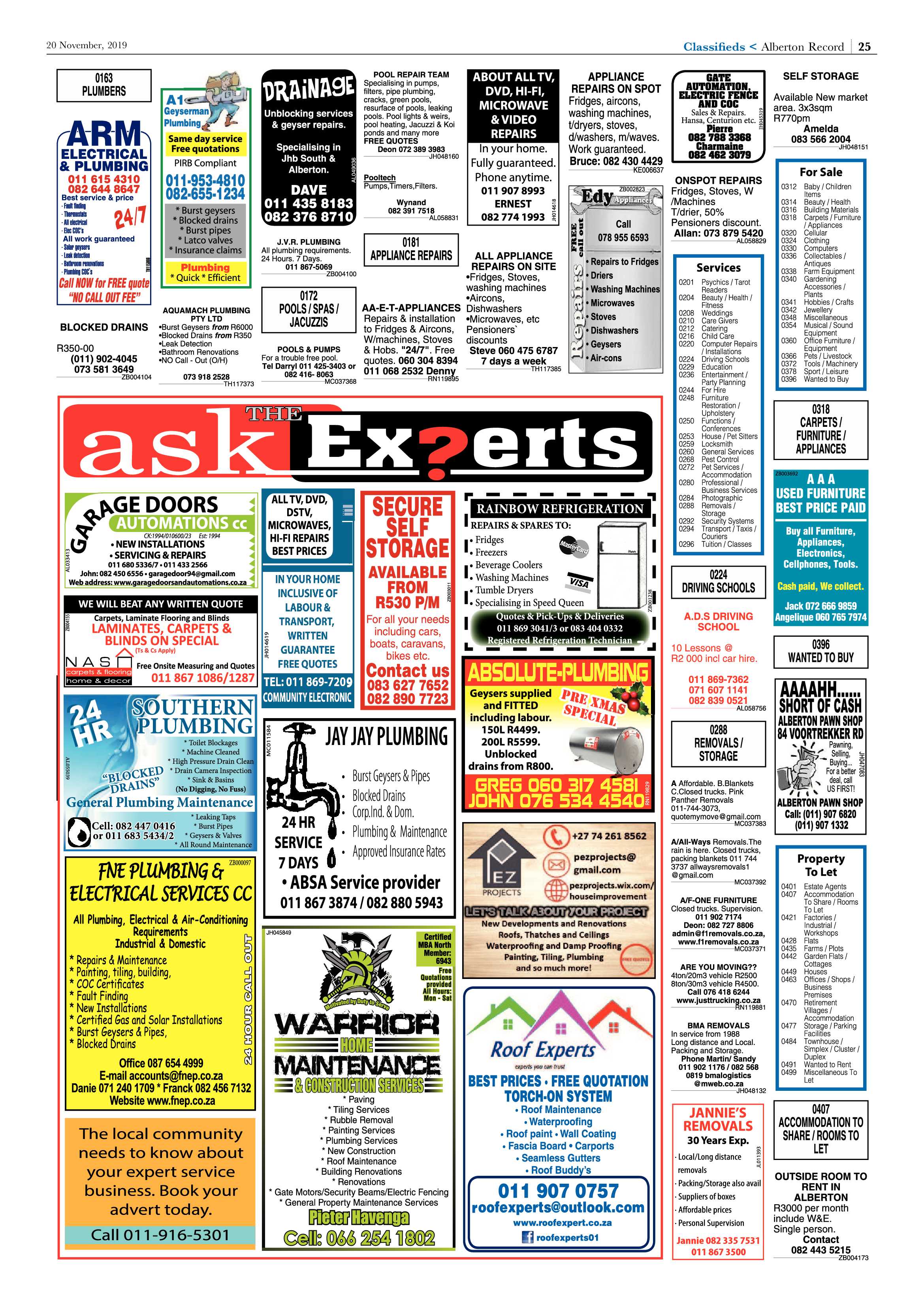 Alberton Record 20 November 2019 page 25