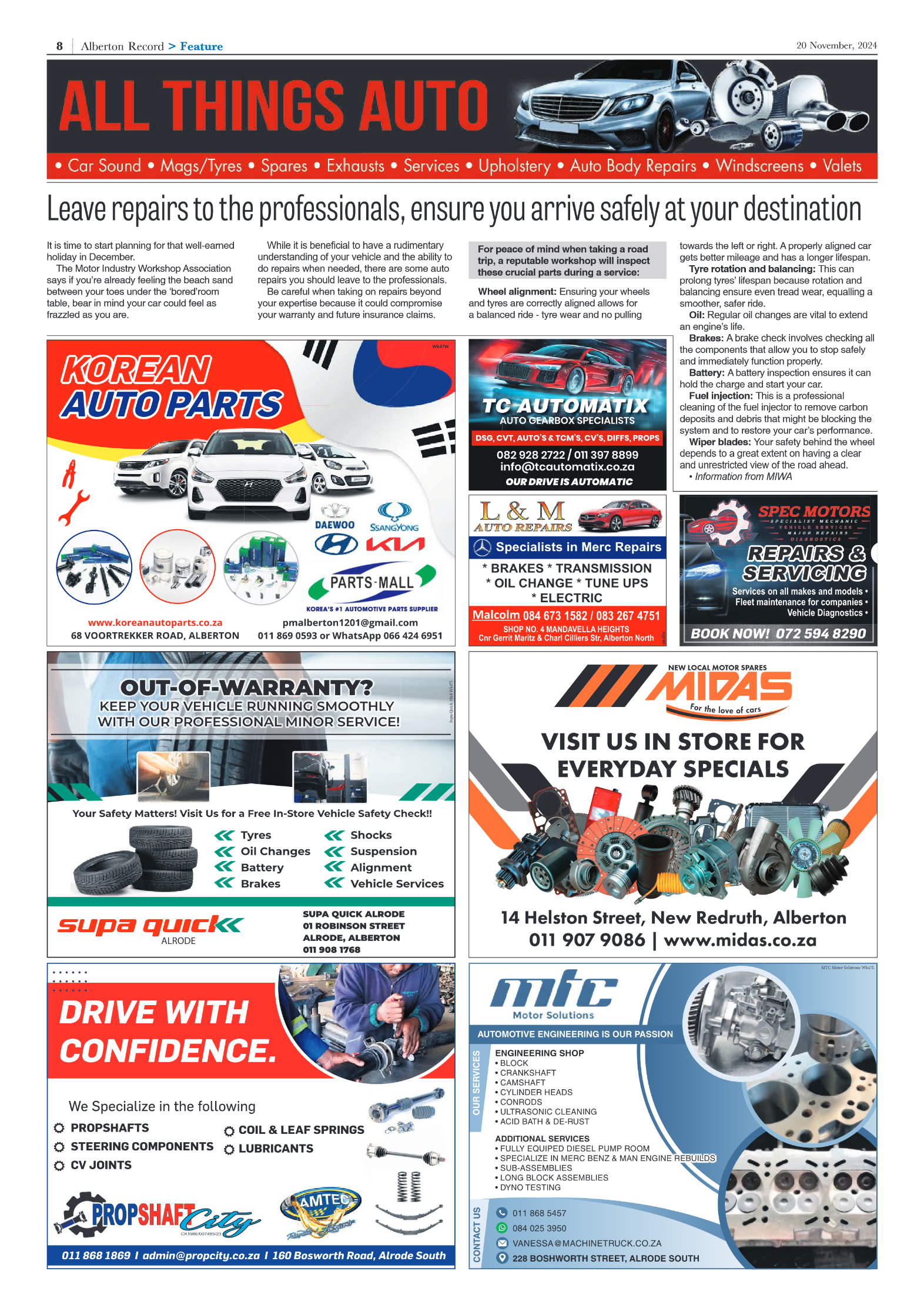 Alberton Record 20 Novemberr 2024 page 10