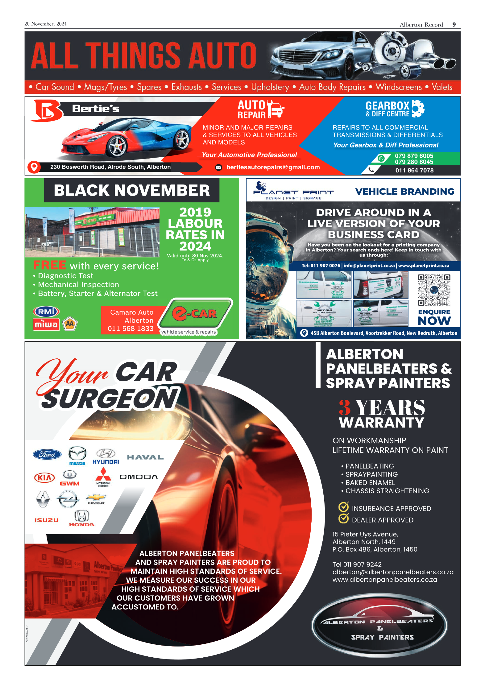 Alberton Record 20 Novemberr 2024 page 11