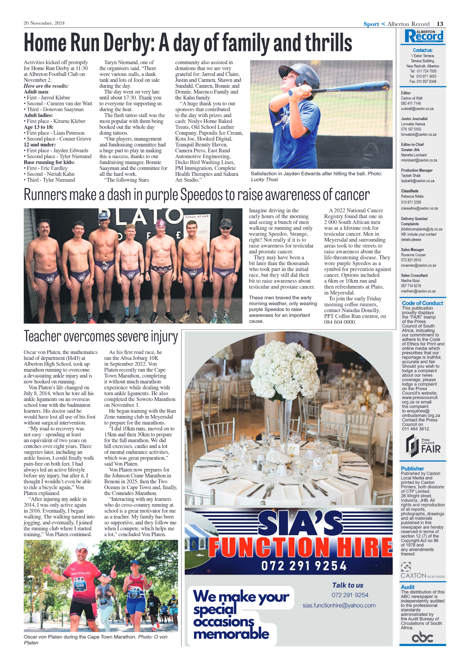 Alberton Record 20 Novemberr 2024 page 15