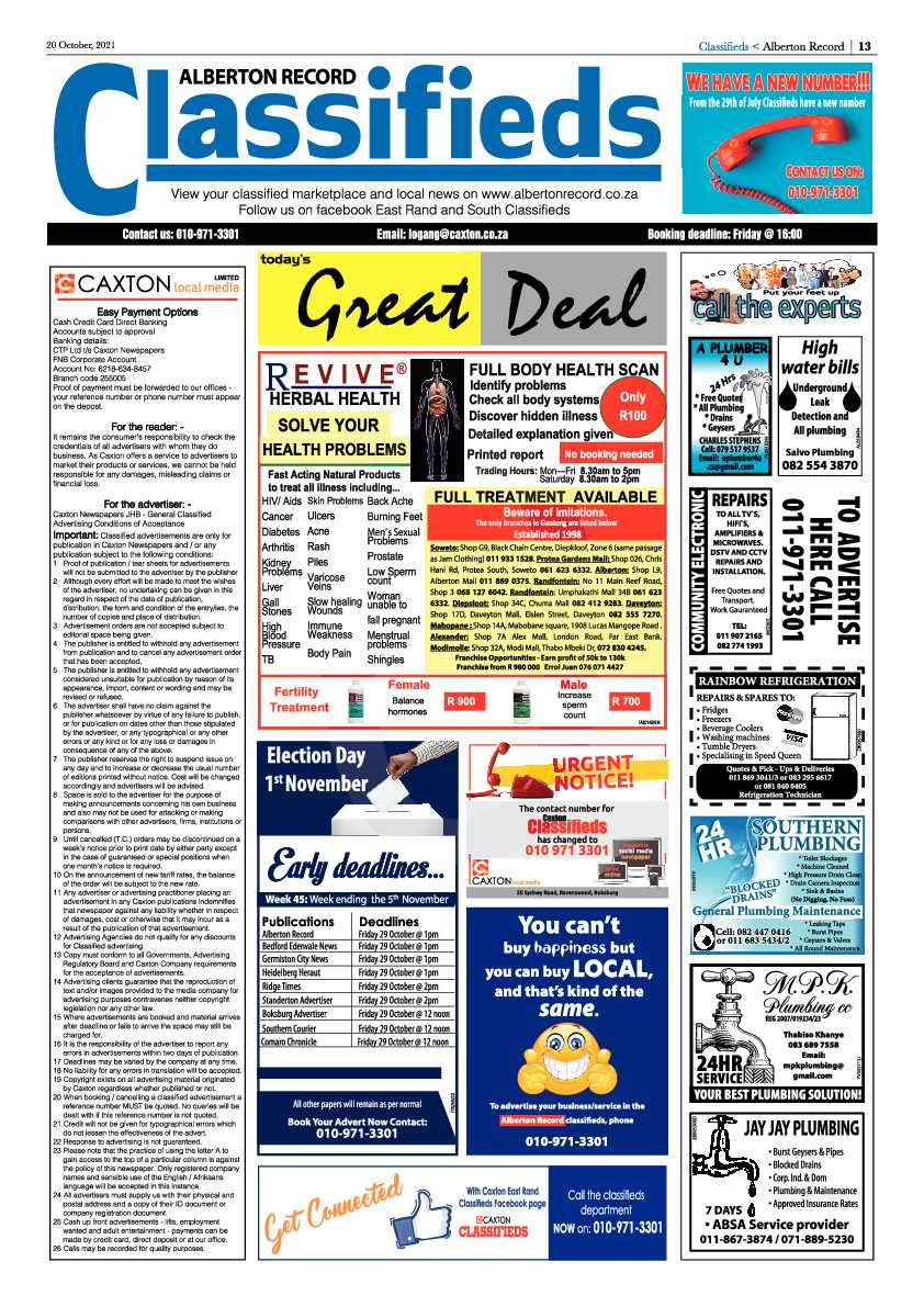 Alberton Record 20 October 2021 page 13