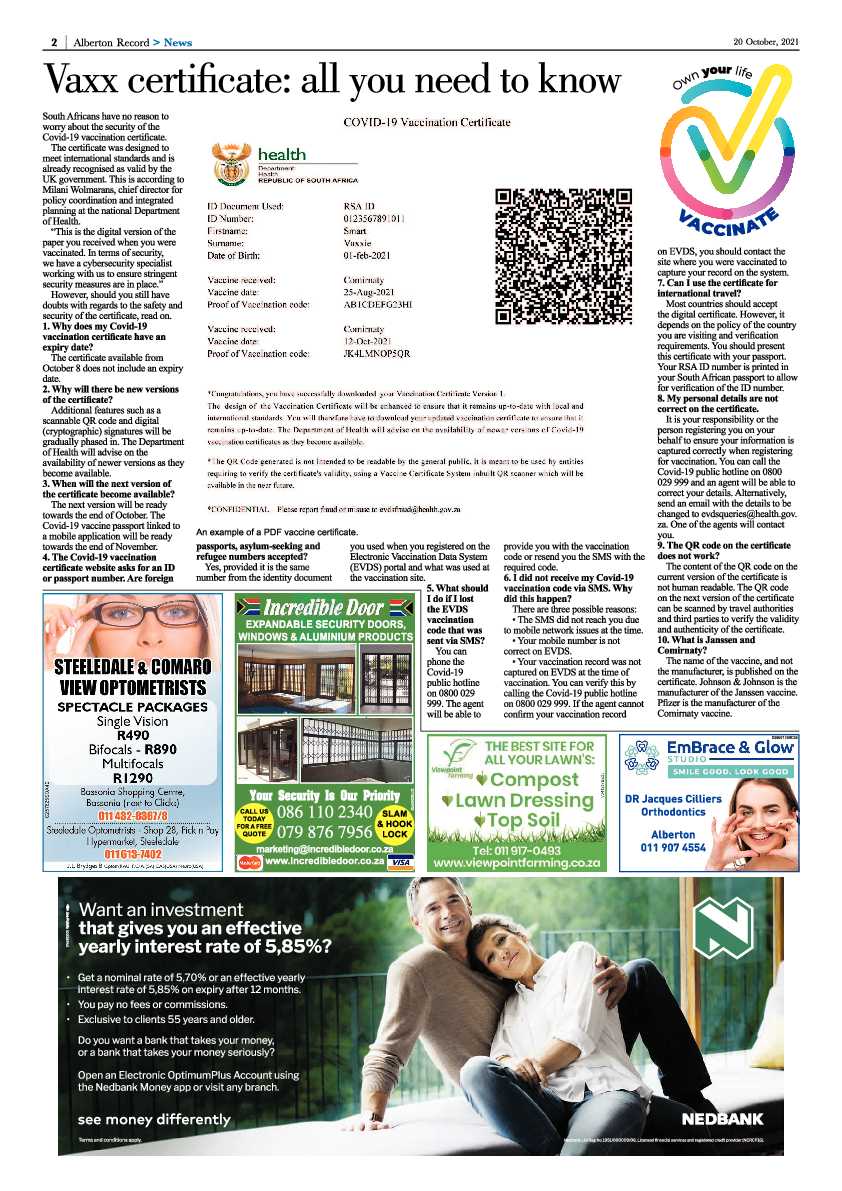 Alberton Record 20 October 2021 page 2