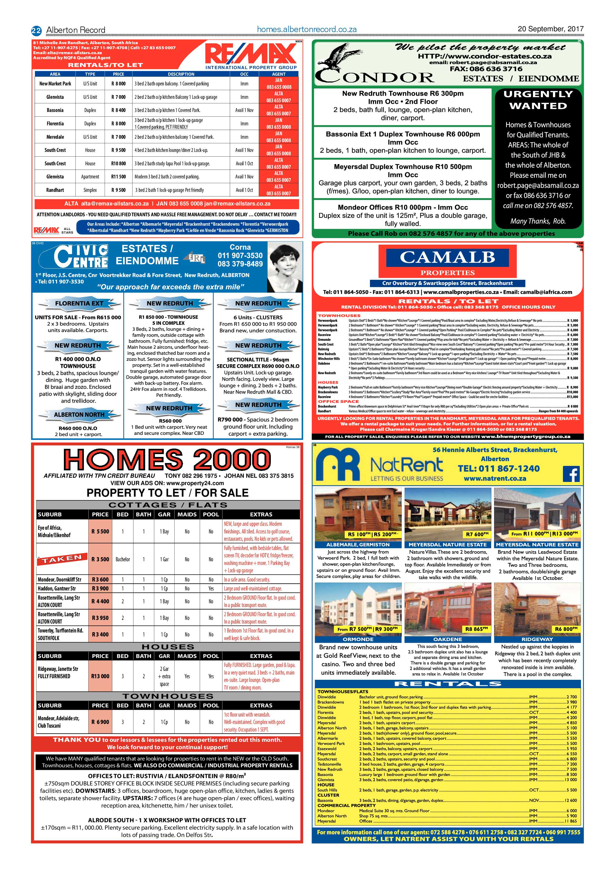 Alberton Record 20 September 2017 page 22