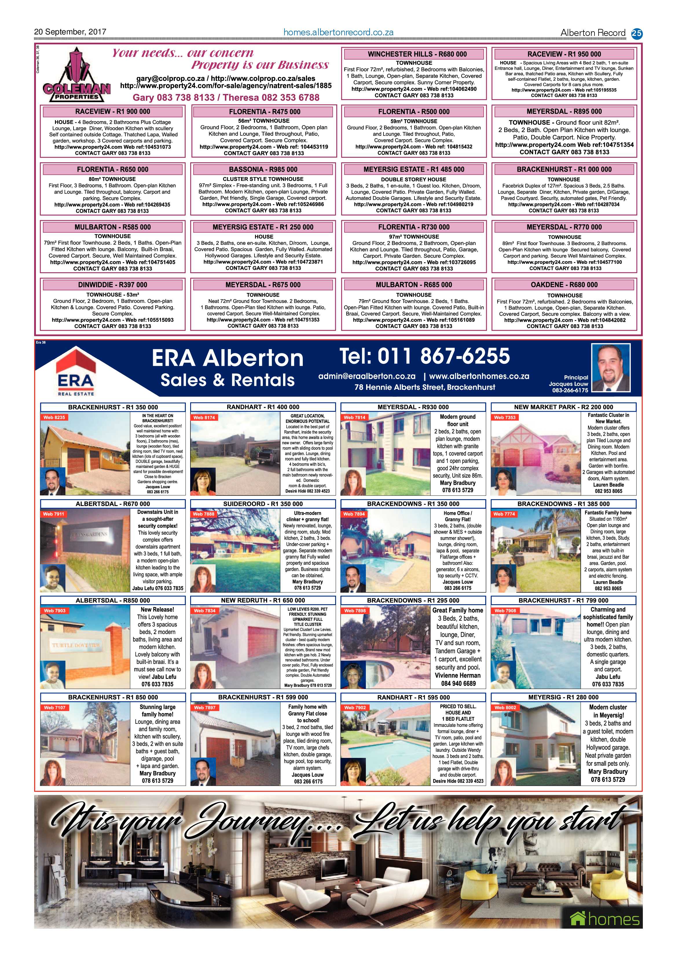 Alberton Record 20 September 2017 page 25