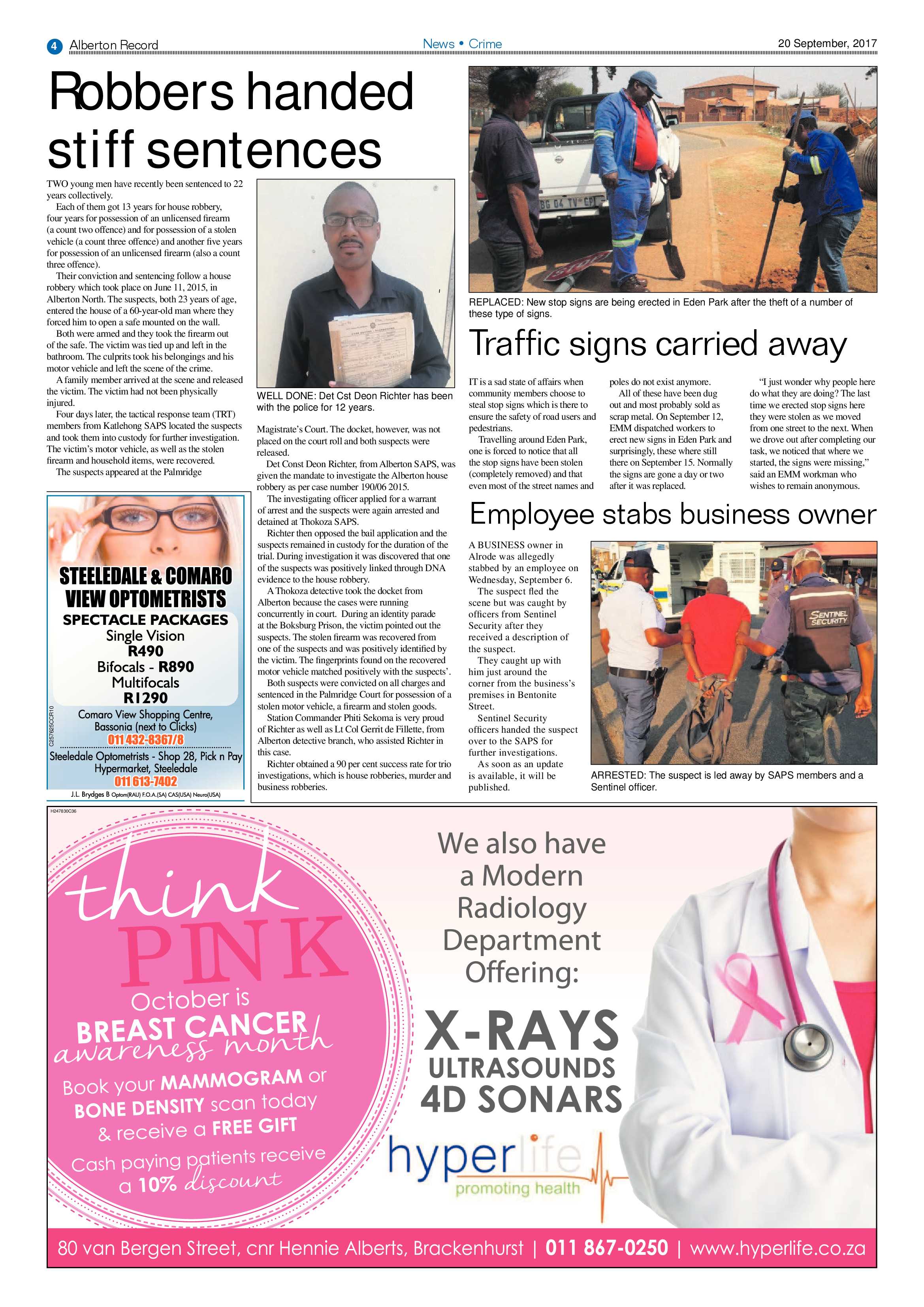 Alberton Record 20 September 2017 page 4