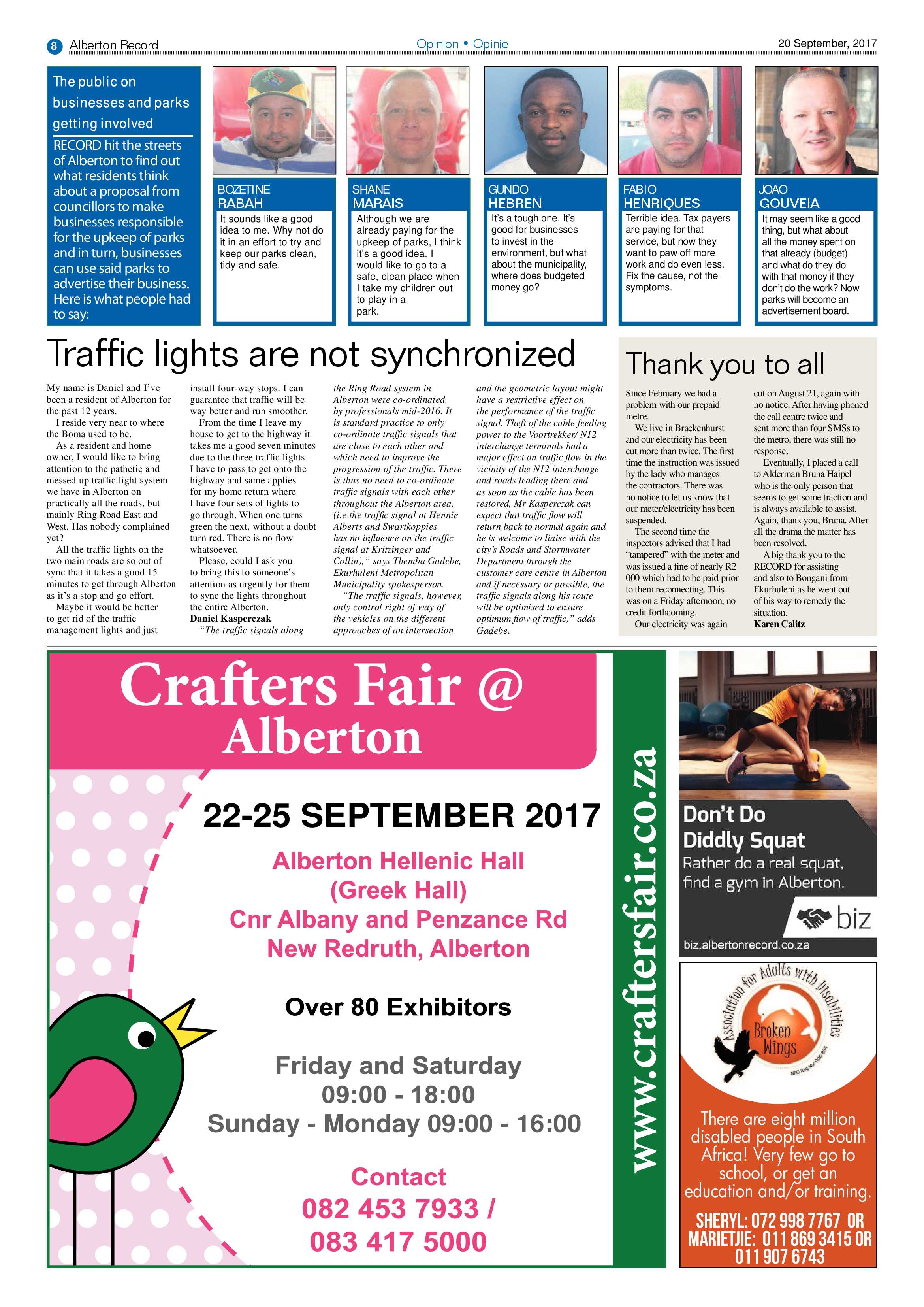 Alberton Record 20 September 2017 page 8