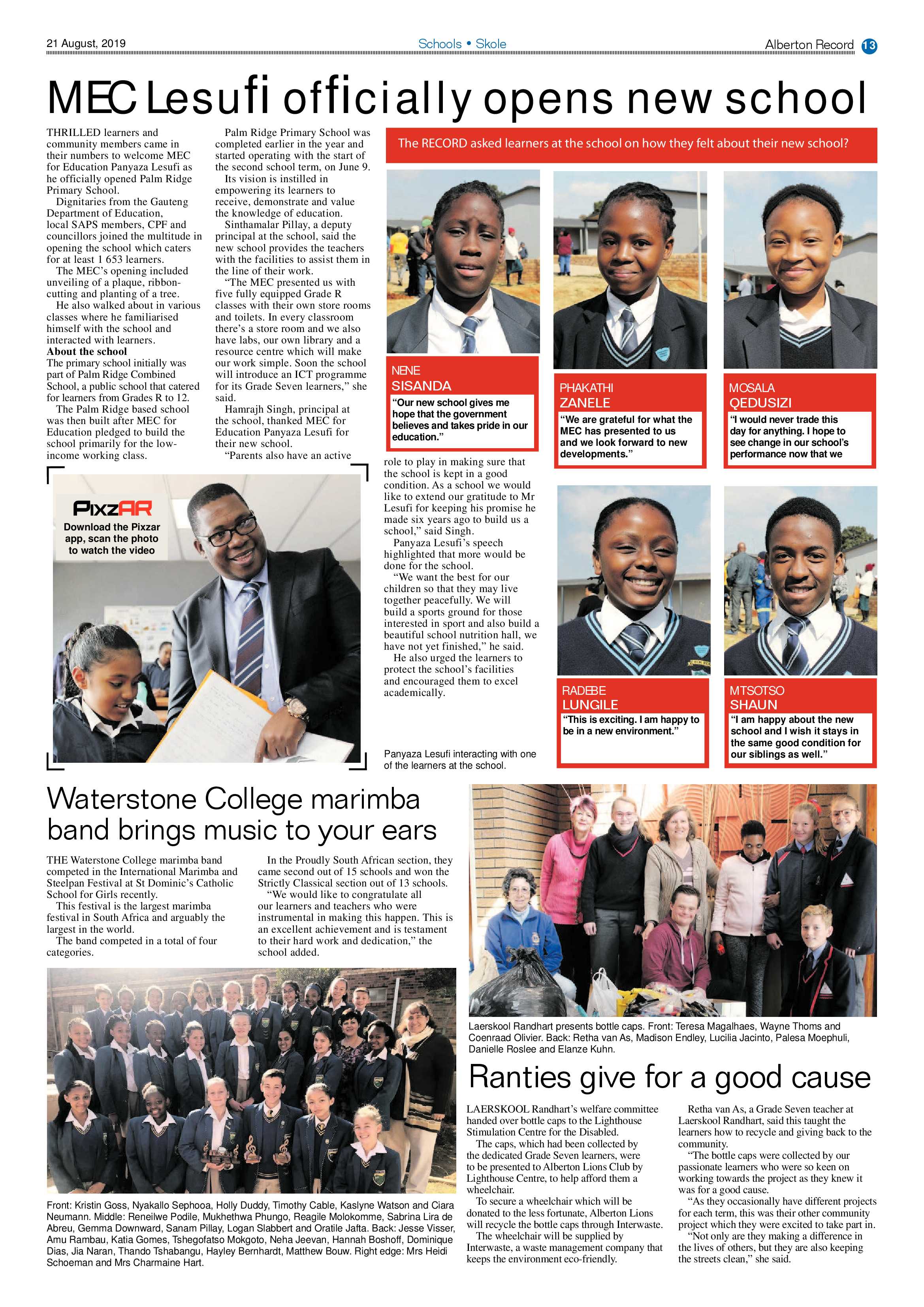 Alberton Record 21 August 2019 page 13
