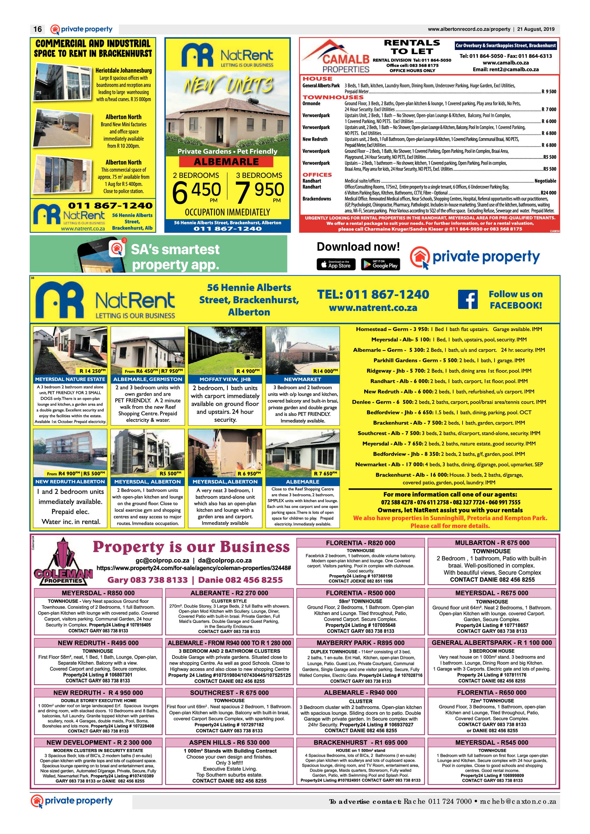 Alberton Record 21 August 2019 page 16