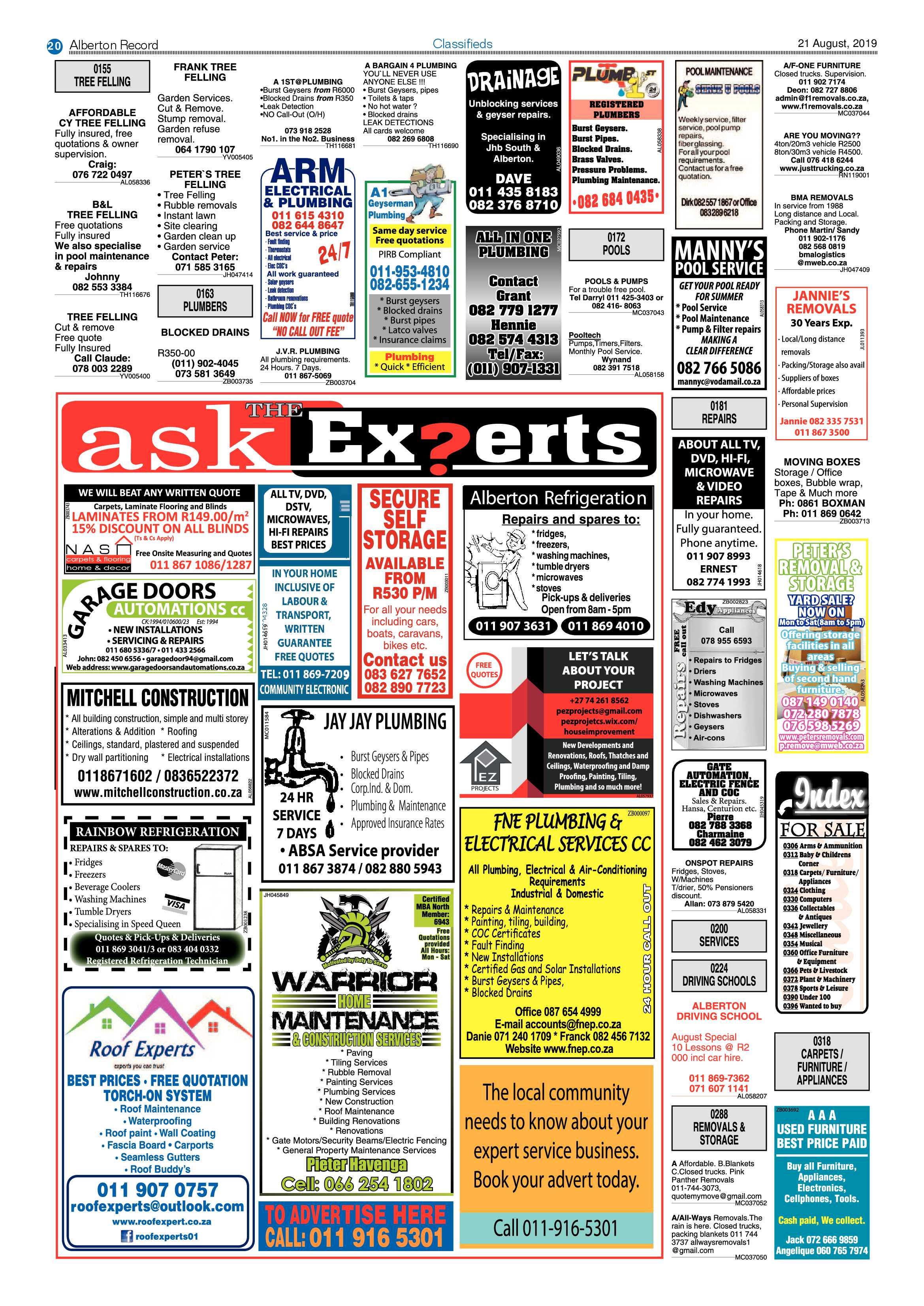 Alberton Record 21 August 2019 page 20