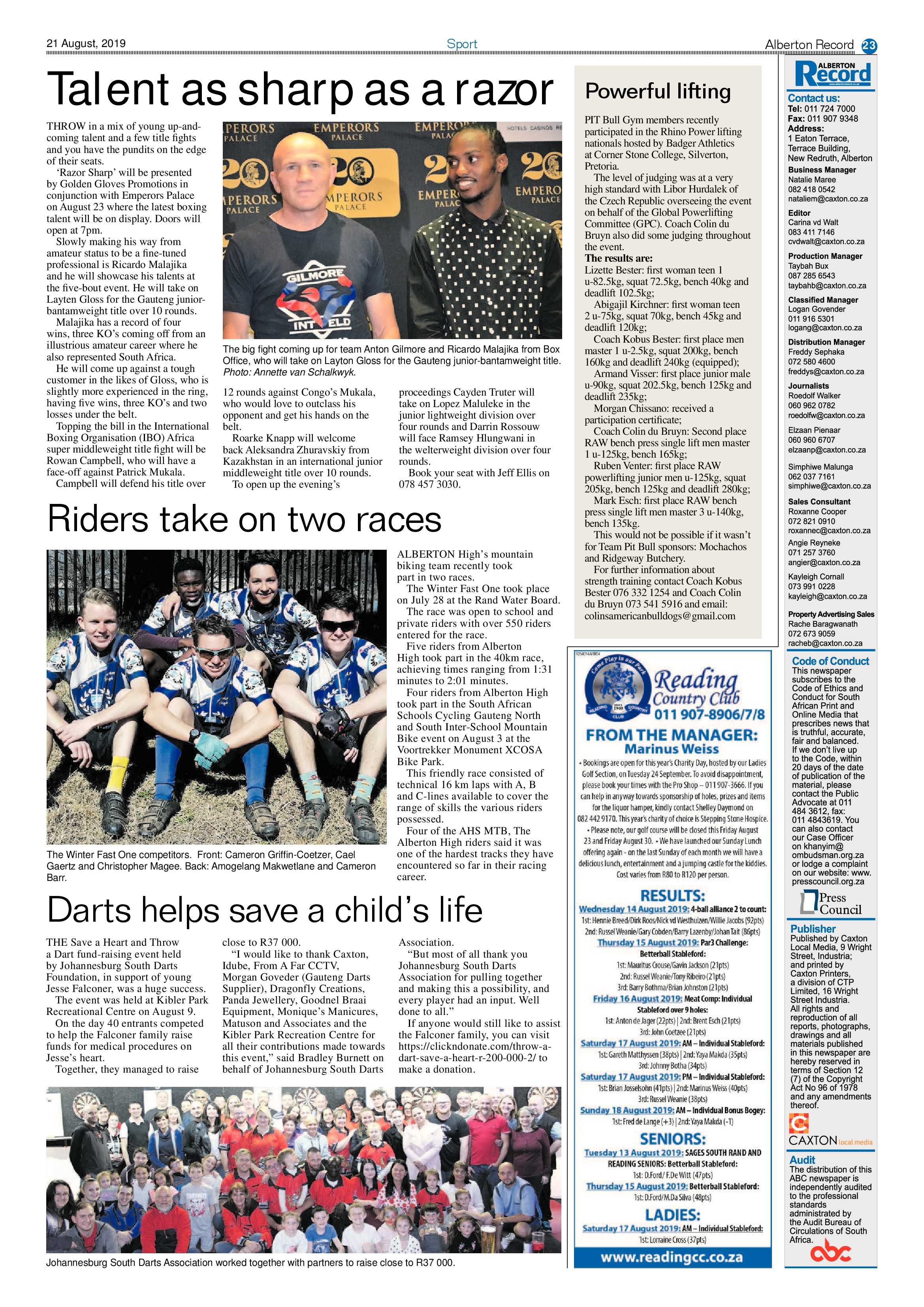 Alberton Record 21 August 2019 page 23