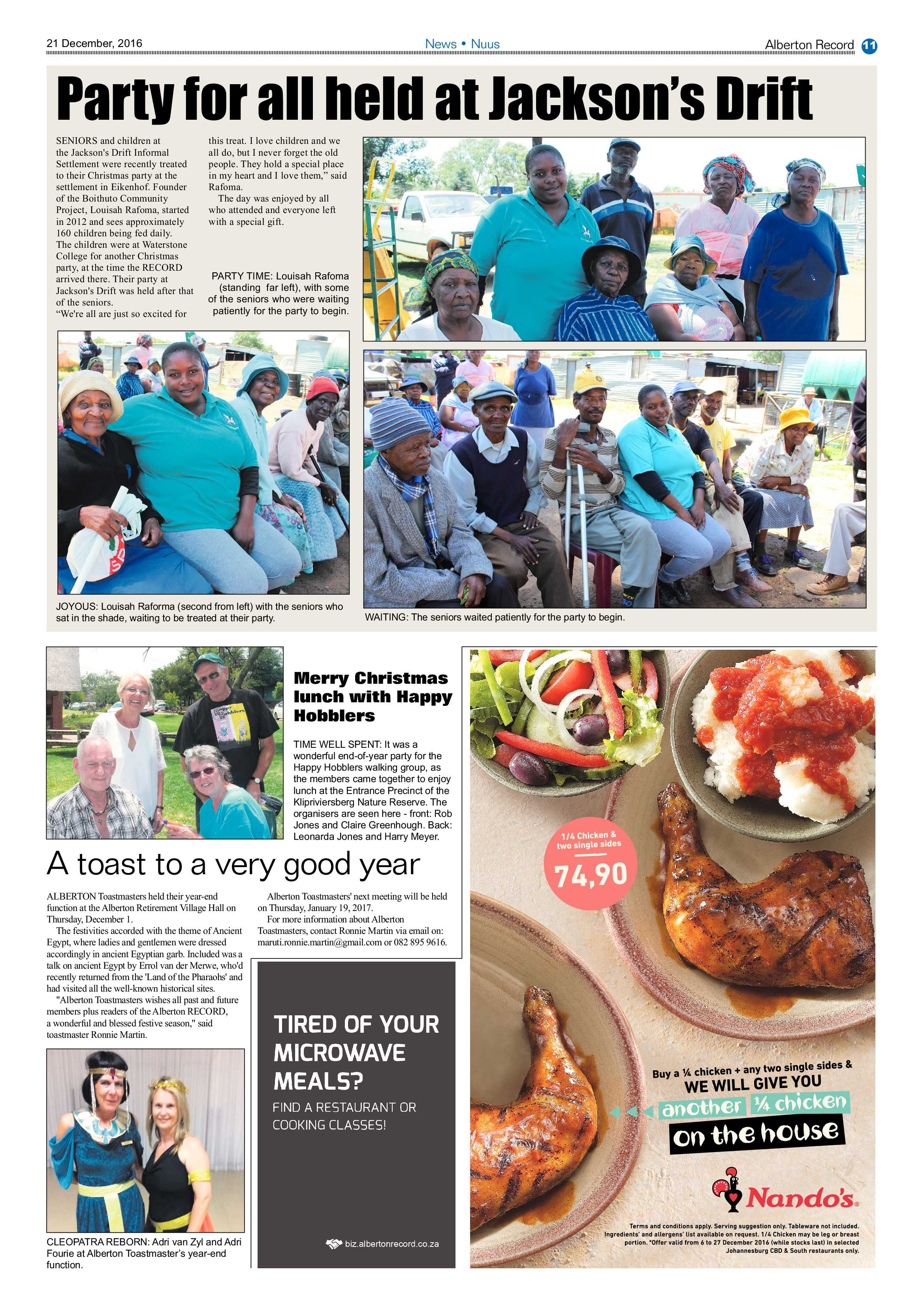 Alberton Record 21 December 2016 page 11