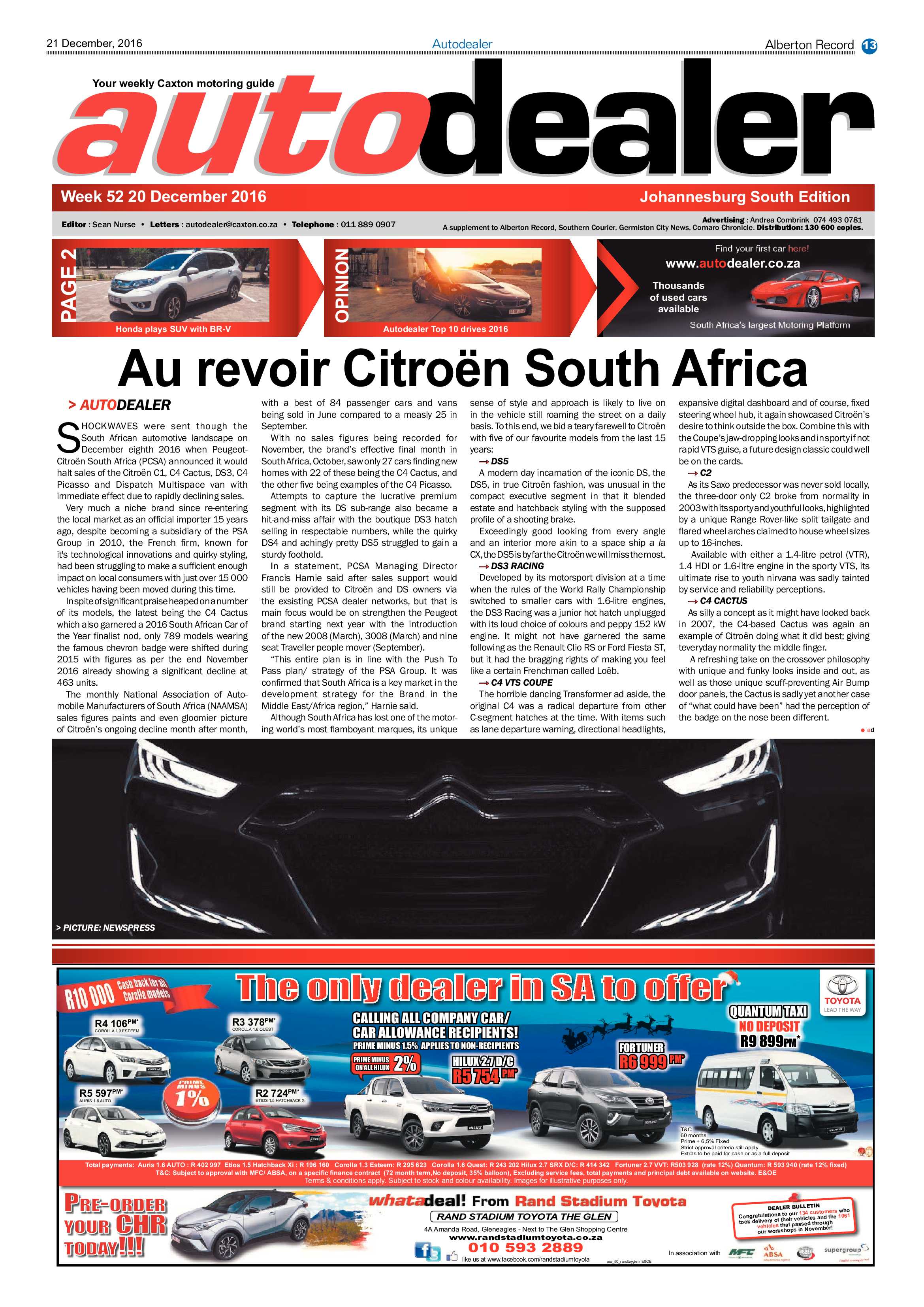 Alberton Record 21 December 2016 page 13