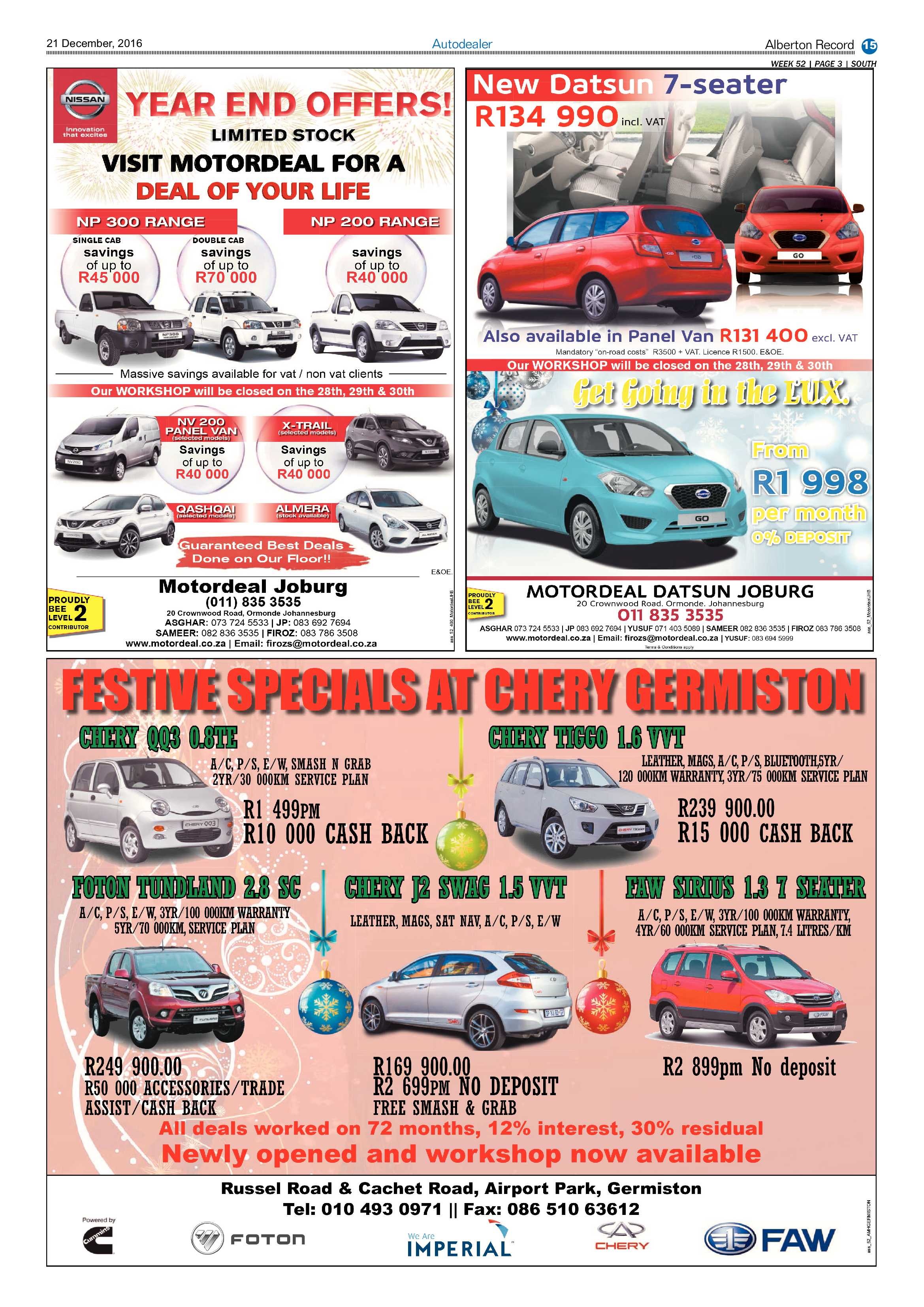 Alberton Record 21 December 2016 page 15