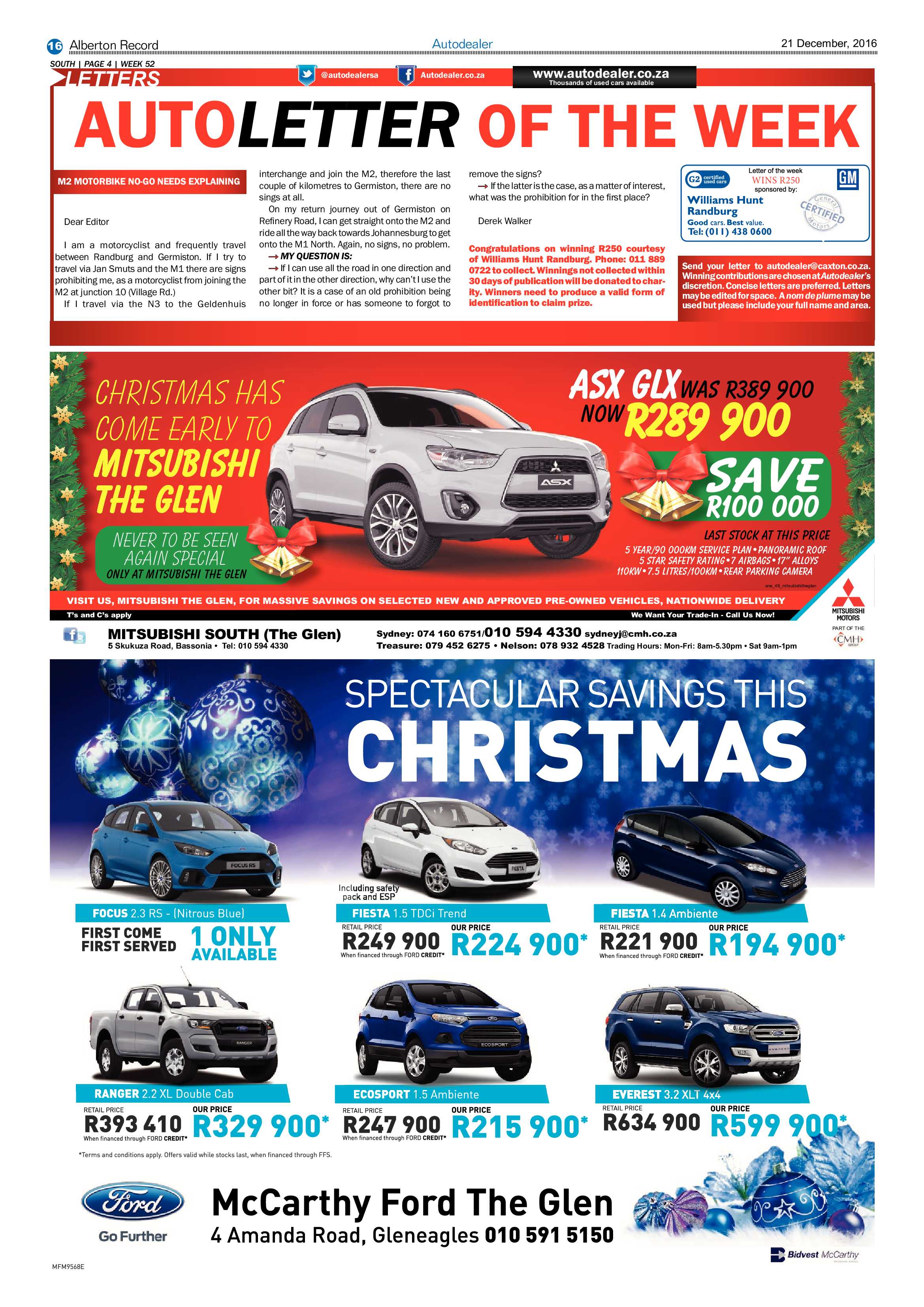 Alberton Record 21 December 2016 page 16