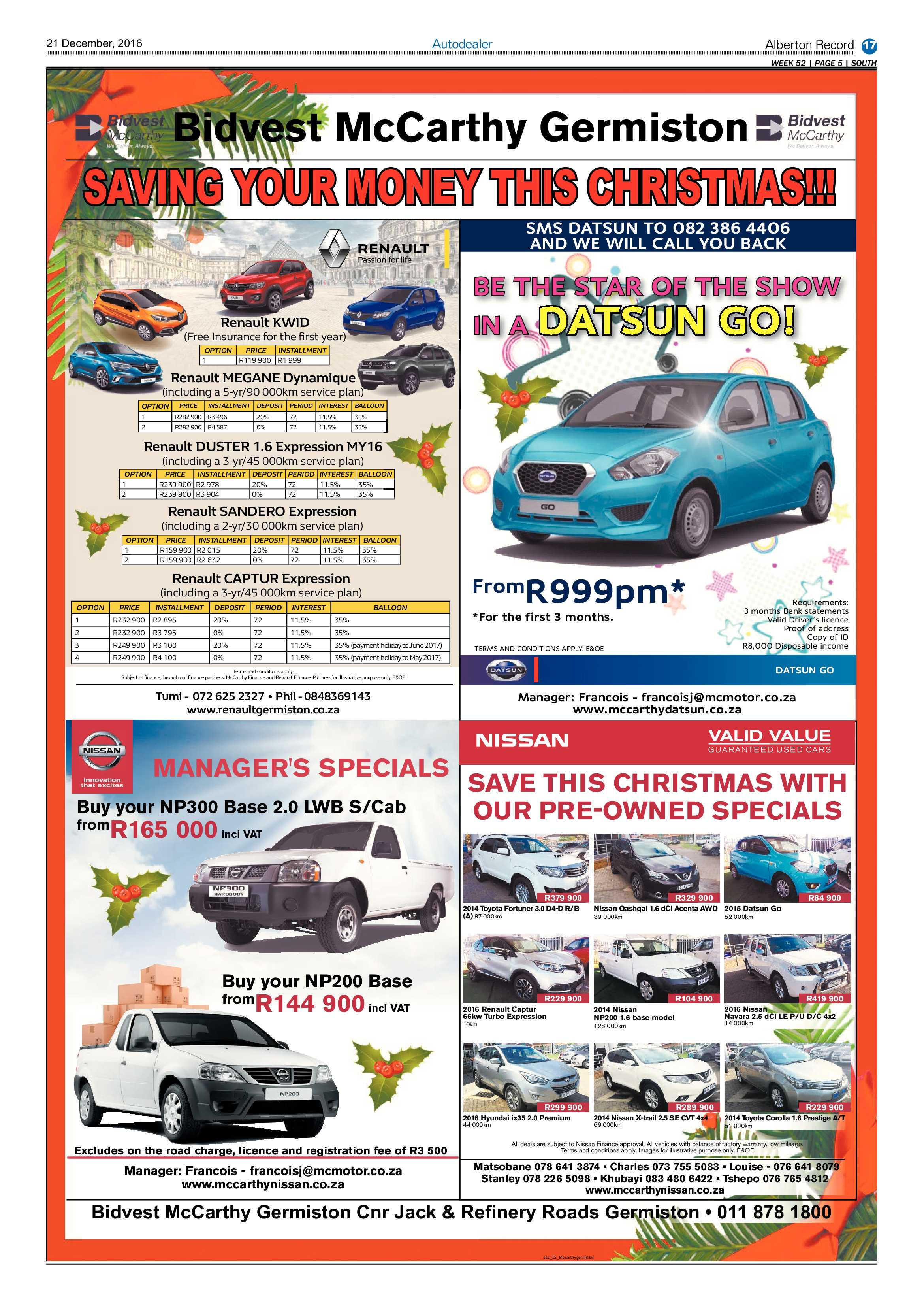 Alberton Record 21 December 2016 page 17