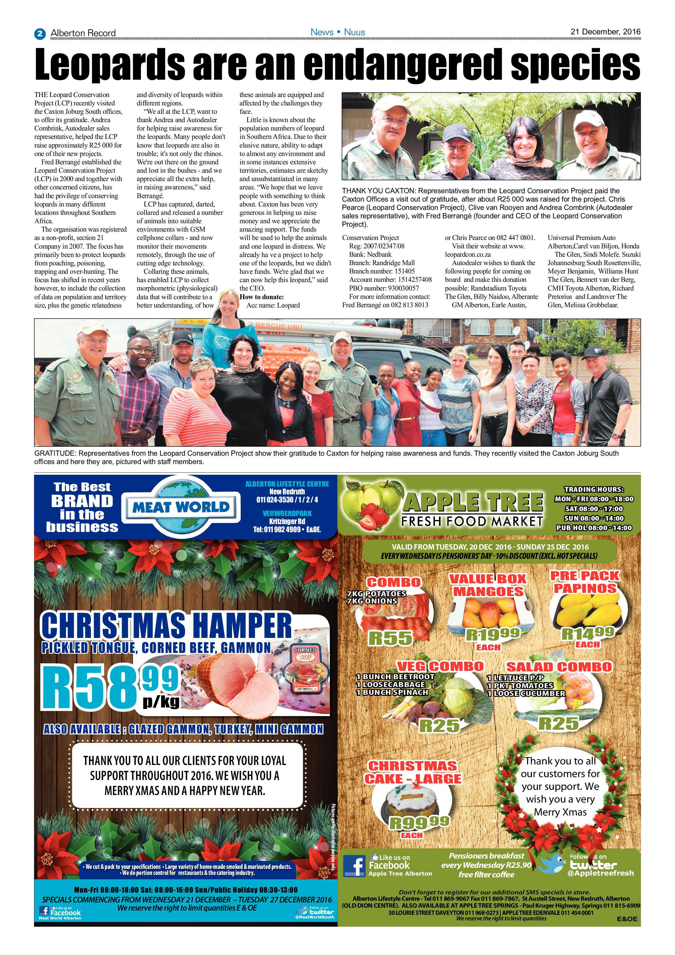 Alberton Record 21 December 2016 page 2