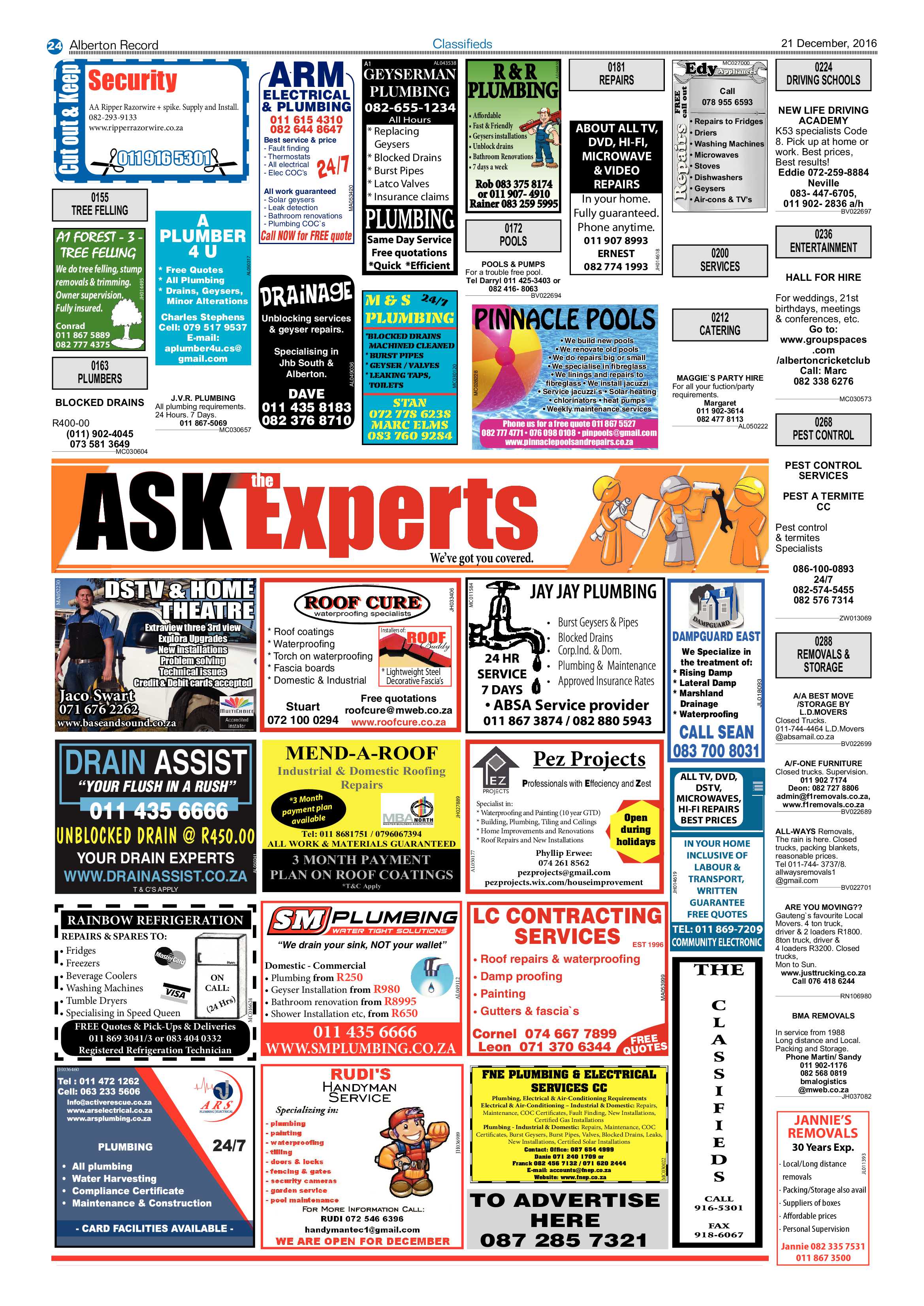 Alberton Record 21 December 2016 page 24