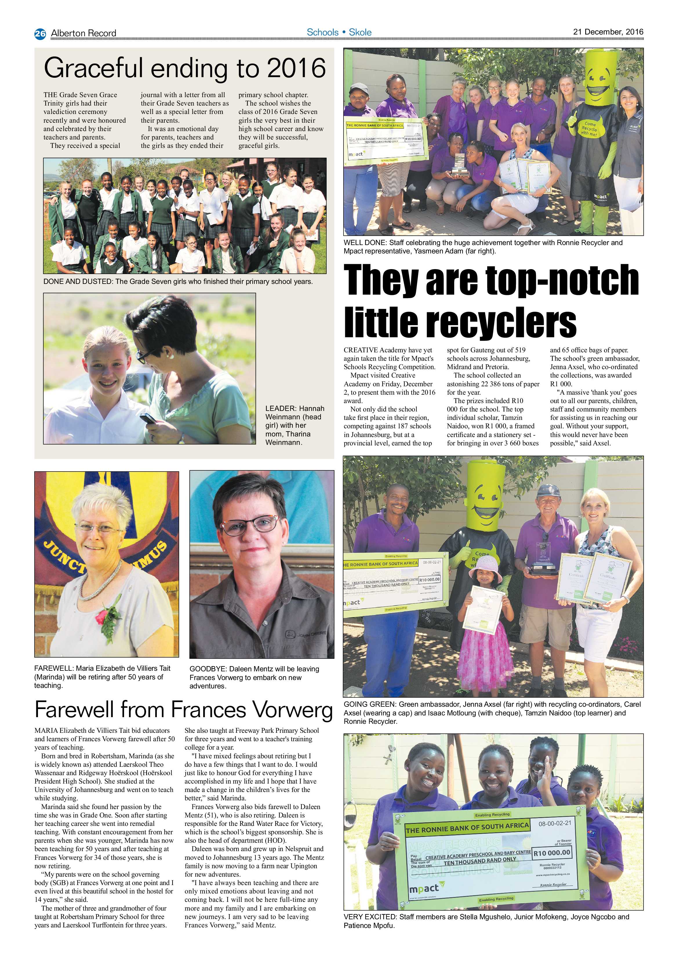 Alberton Record 21 December 2016 page 26