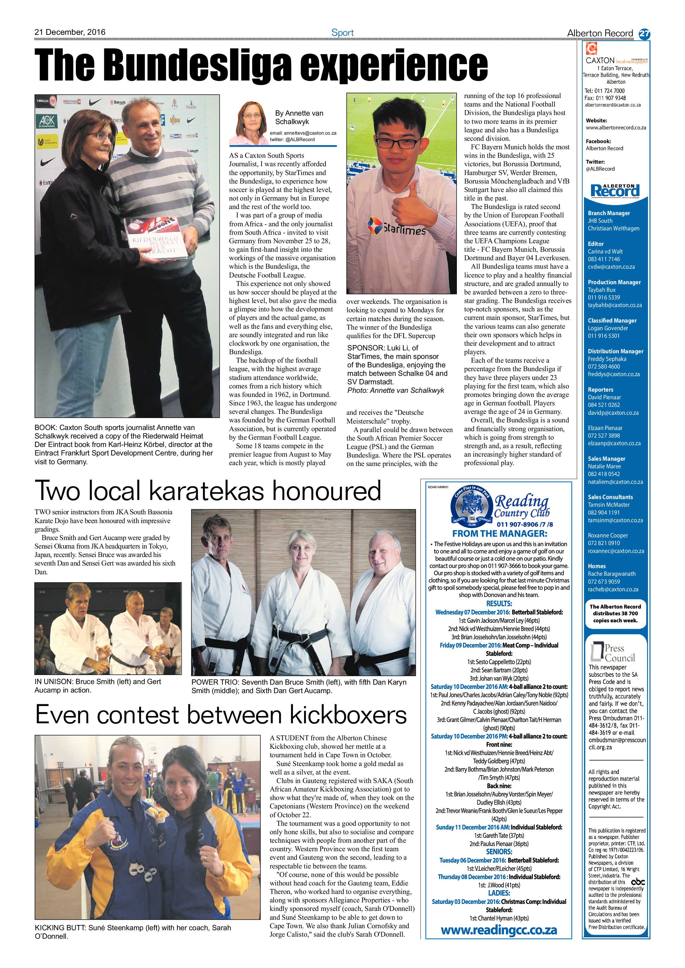 Alberton Record 21 December 2016 page 27