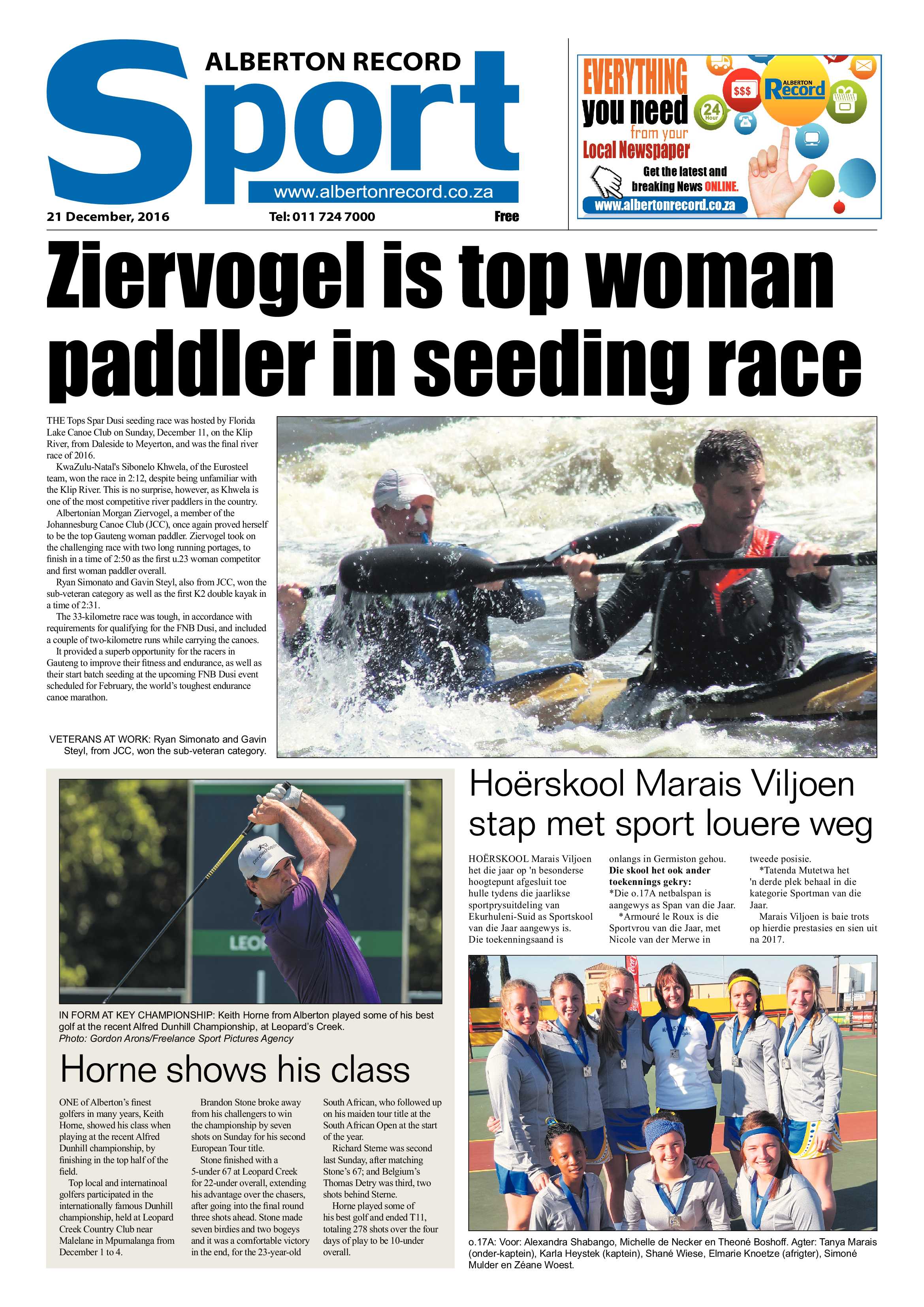 Alberton Record 21 December 2016 page 28