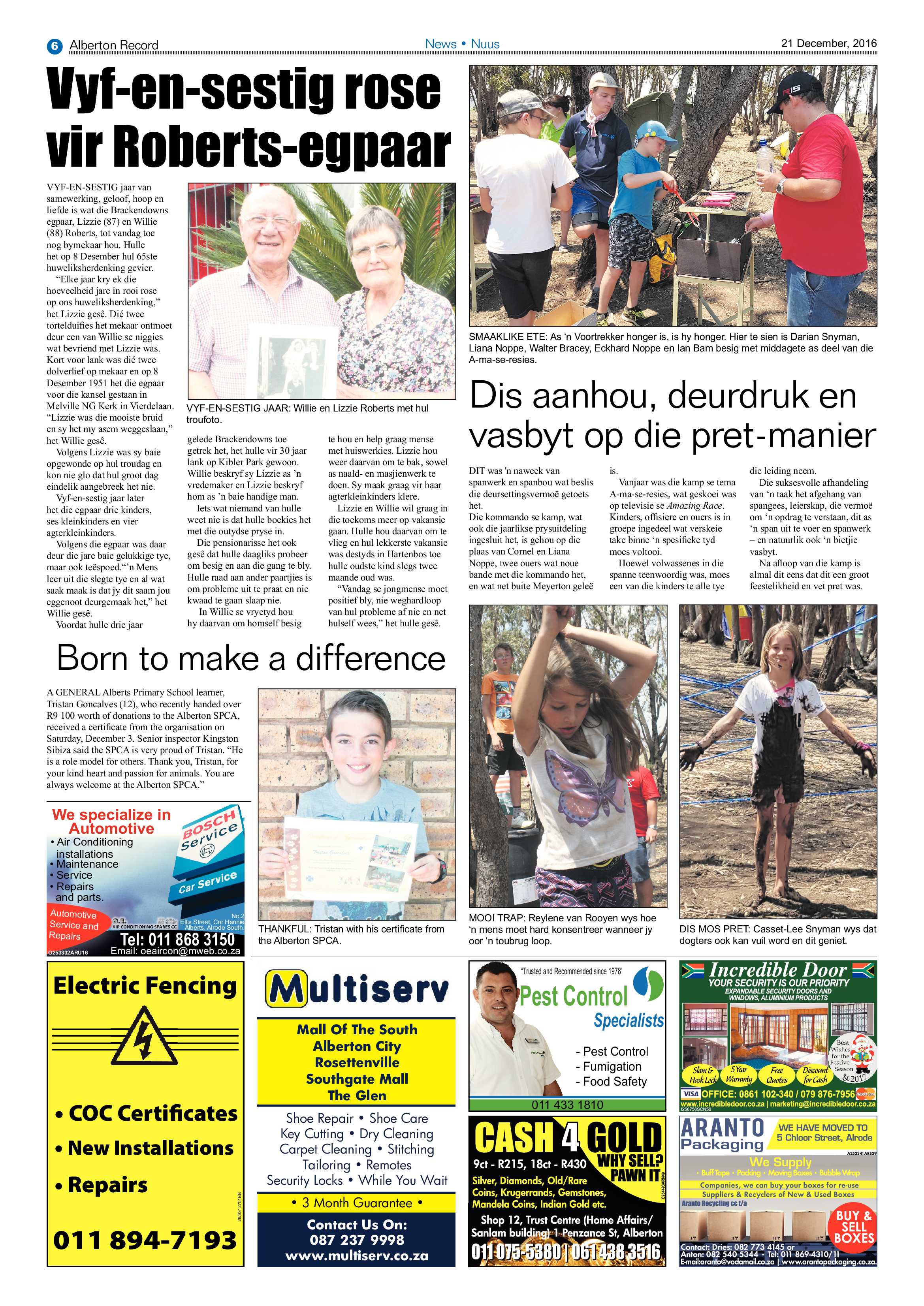 Alberton Record 21 December 2016 page 6