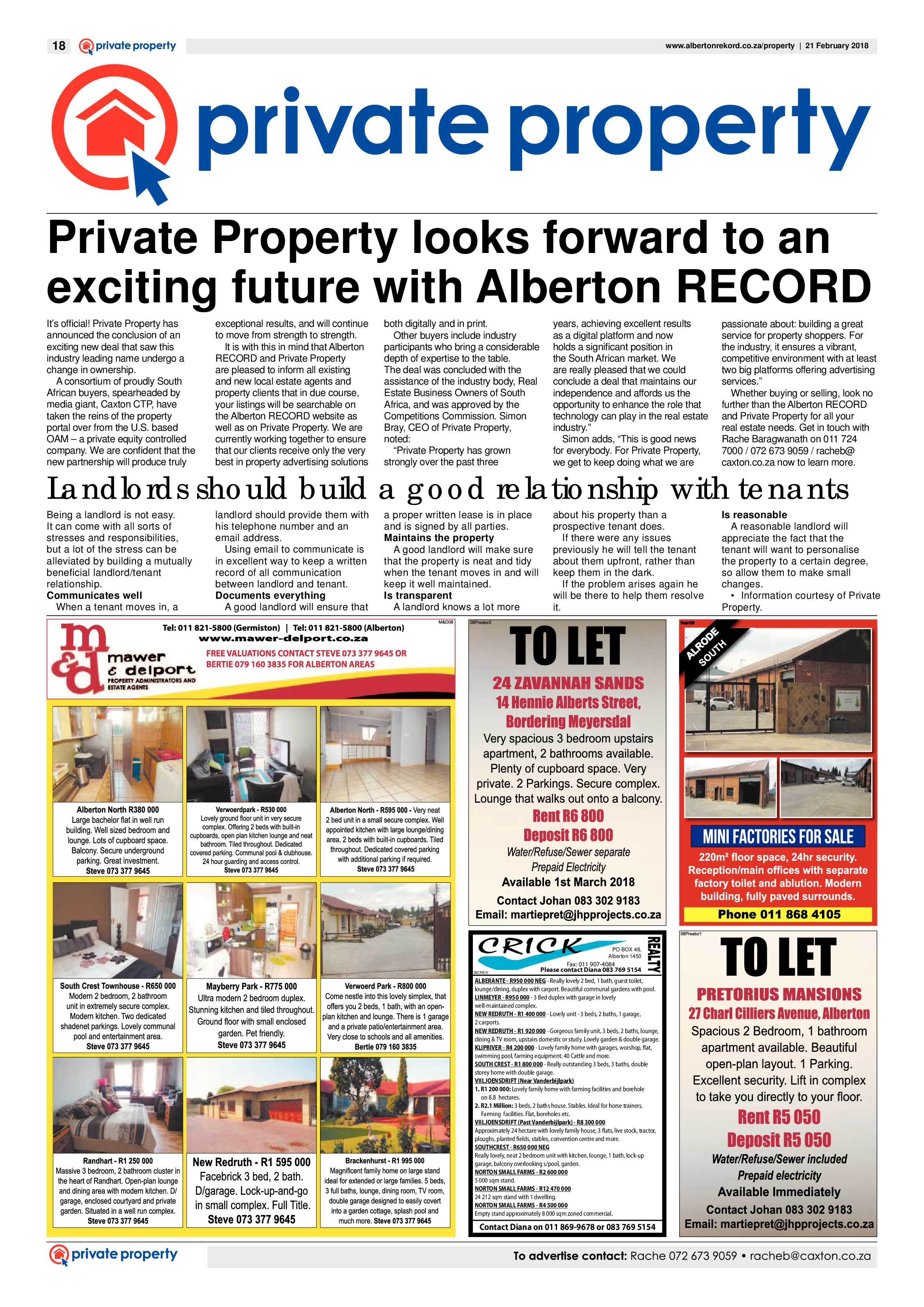 Alberton Record 21 February 2018 page 18